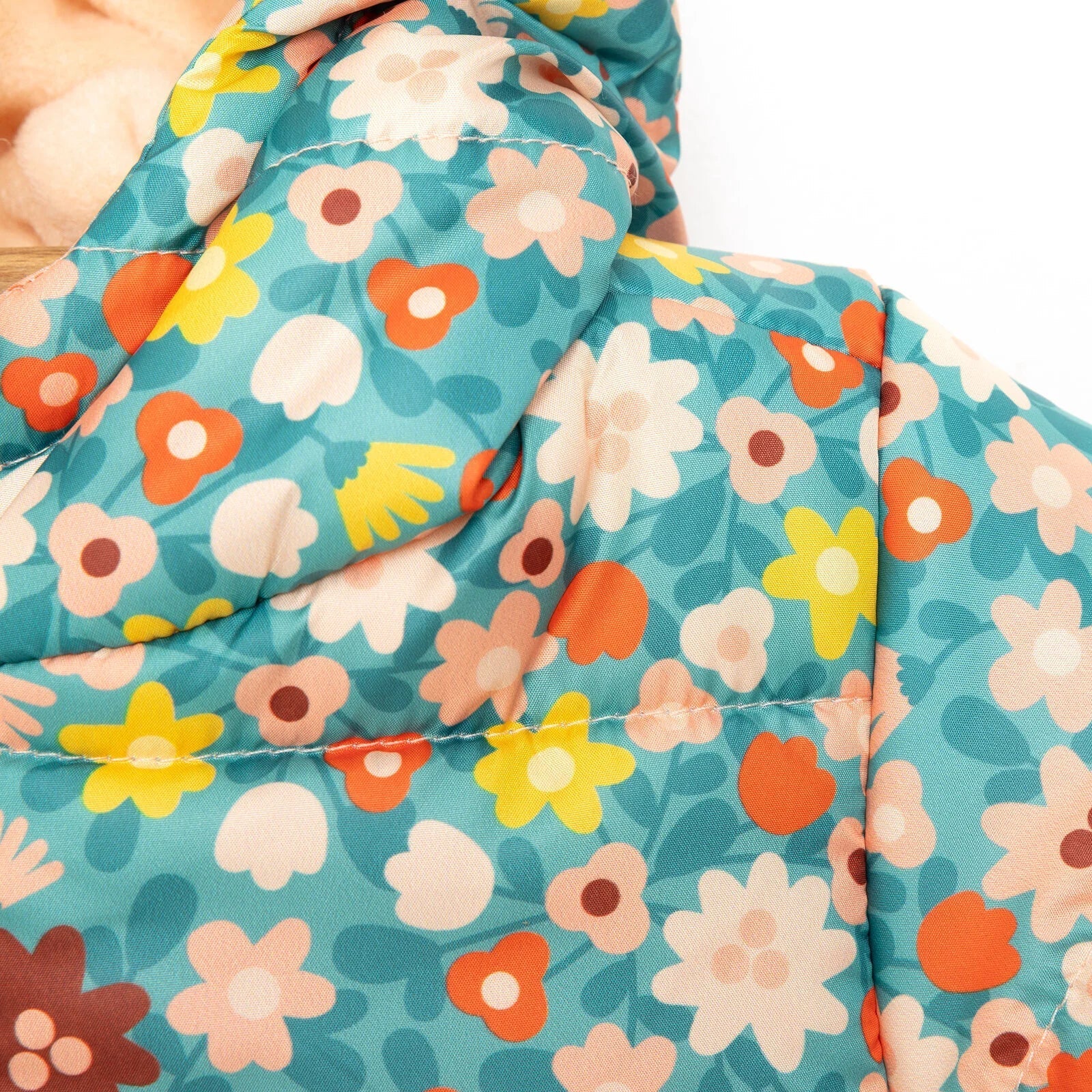 HelloBaby Basic Flower Printed Eared Coa - Printed - mezetto ebebek ebebek