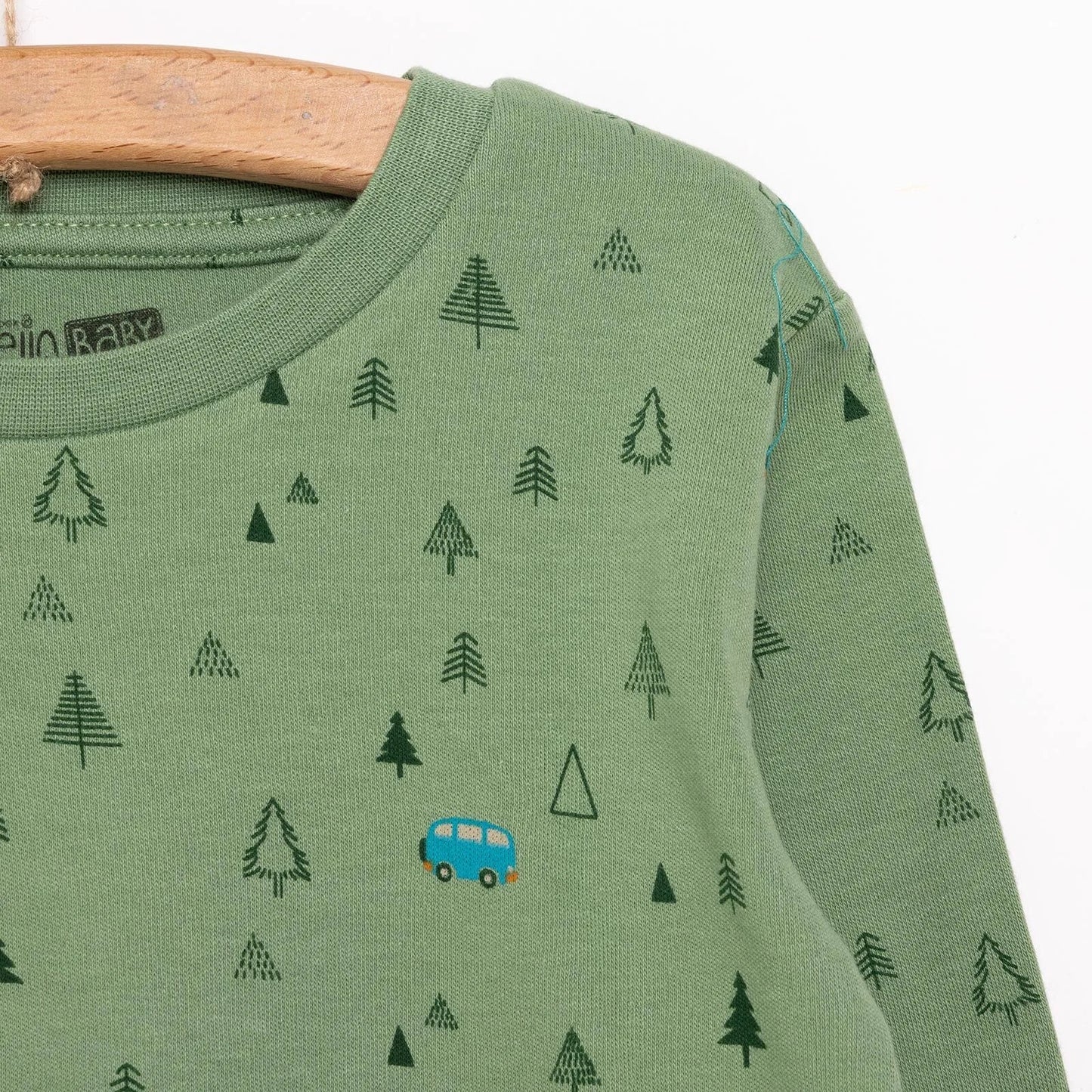 HelloBaby Basic Forest Printed Interlock T-Shirt - Printed - mezetto ebebek ebebek
