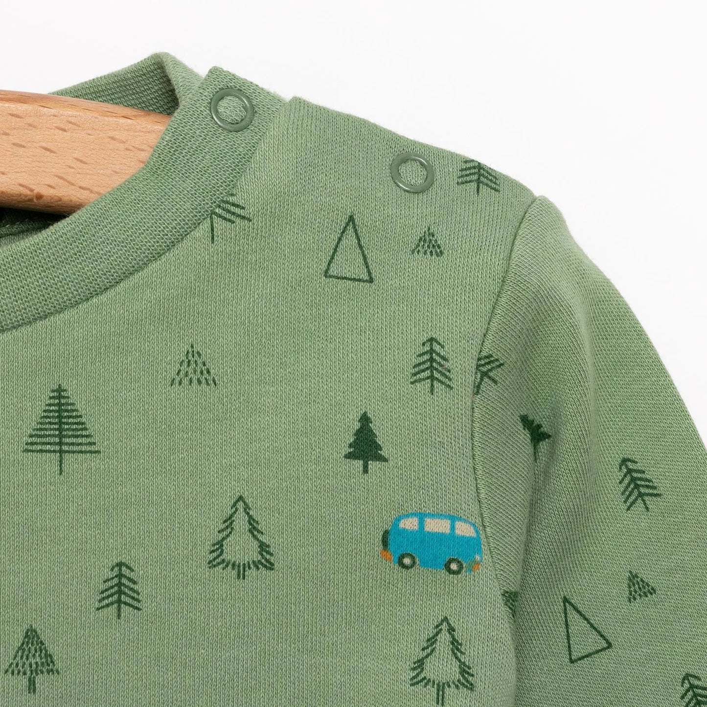 HelloBaby Basic Forest Printed Interlock T-Shirt - Printed - mezetto ebebek ebebek
