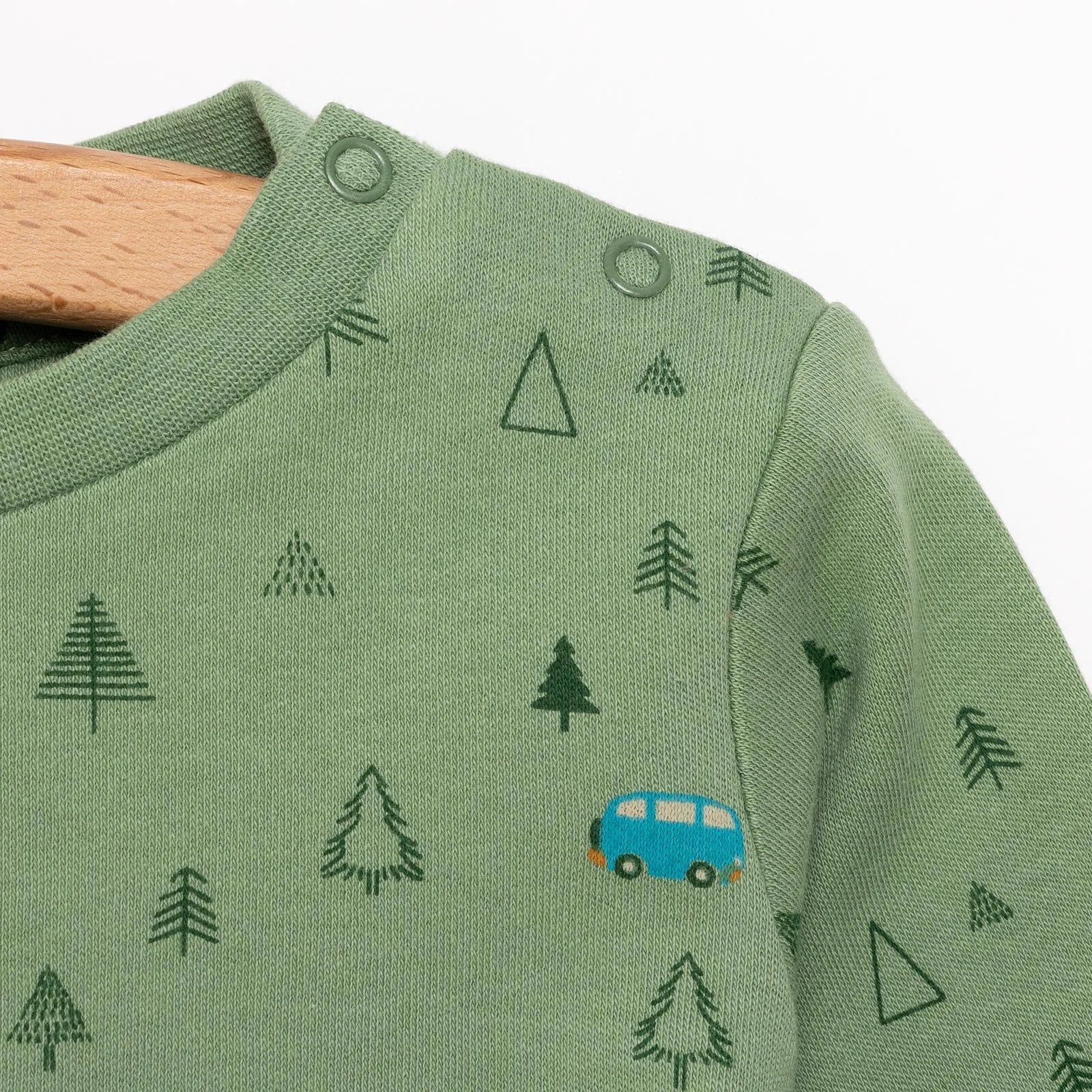 HelloBaby Basic Forest Printed Interlock T-Shirt - Printed - mezetto ebebek ebebek
