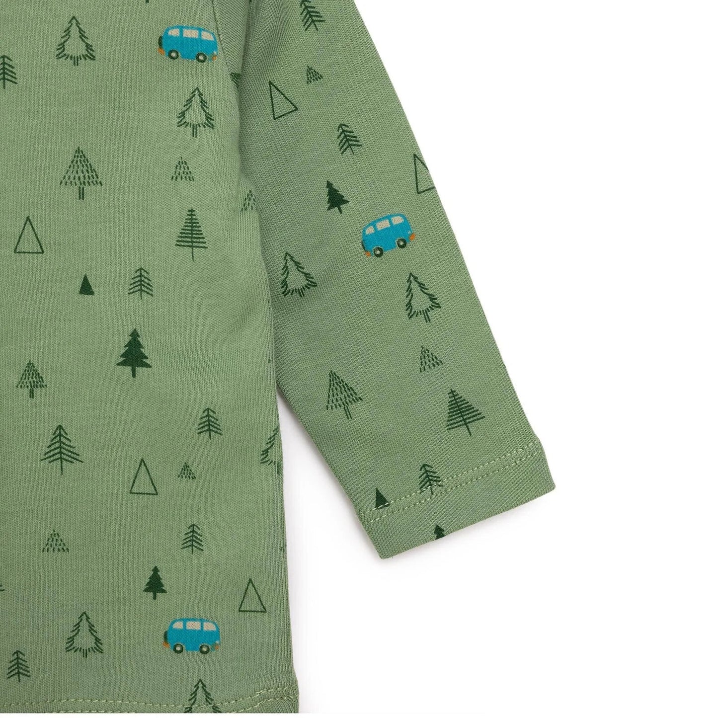 HelloBaby Basic Forest Printed Interlock T-Shirt - Printed - mezetto ebebek ebebek