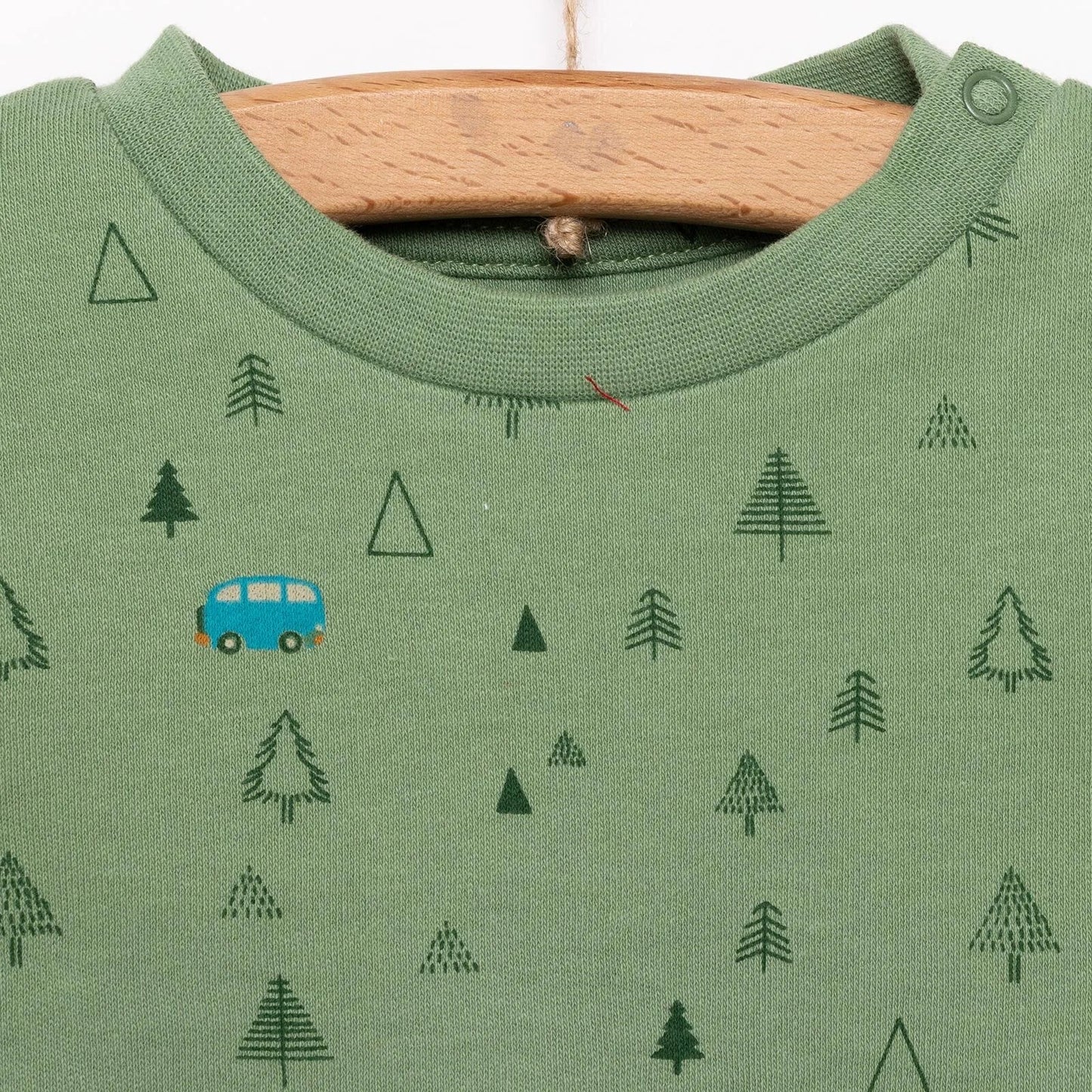 HelloBaby Basic Forest Printed Interlock T-Shirt - Printed - mezetto ebebek ebebek