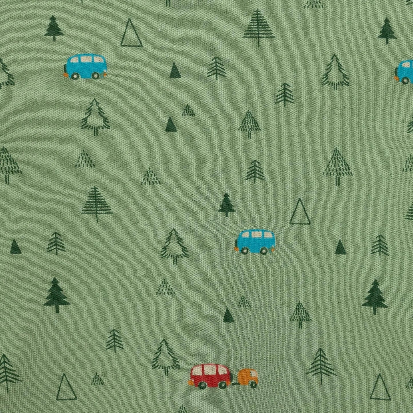HelloBaby Basic Forest Printed Interlock T-Shirt - Printed - mezetto ebebek ebebek