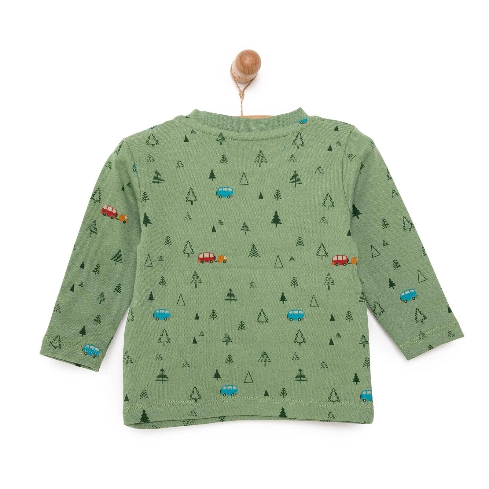 HelloBaby Basic Forest Printed Interlock T-Shirt - Printed - mezetto ebebek ebebek
