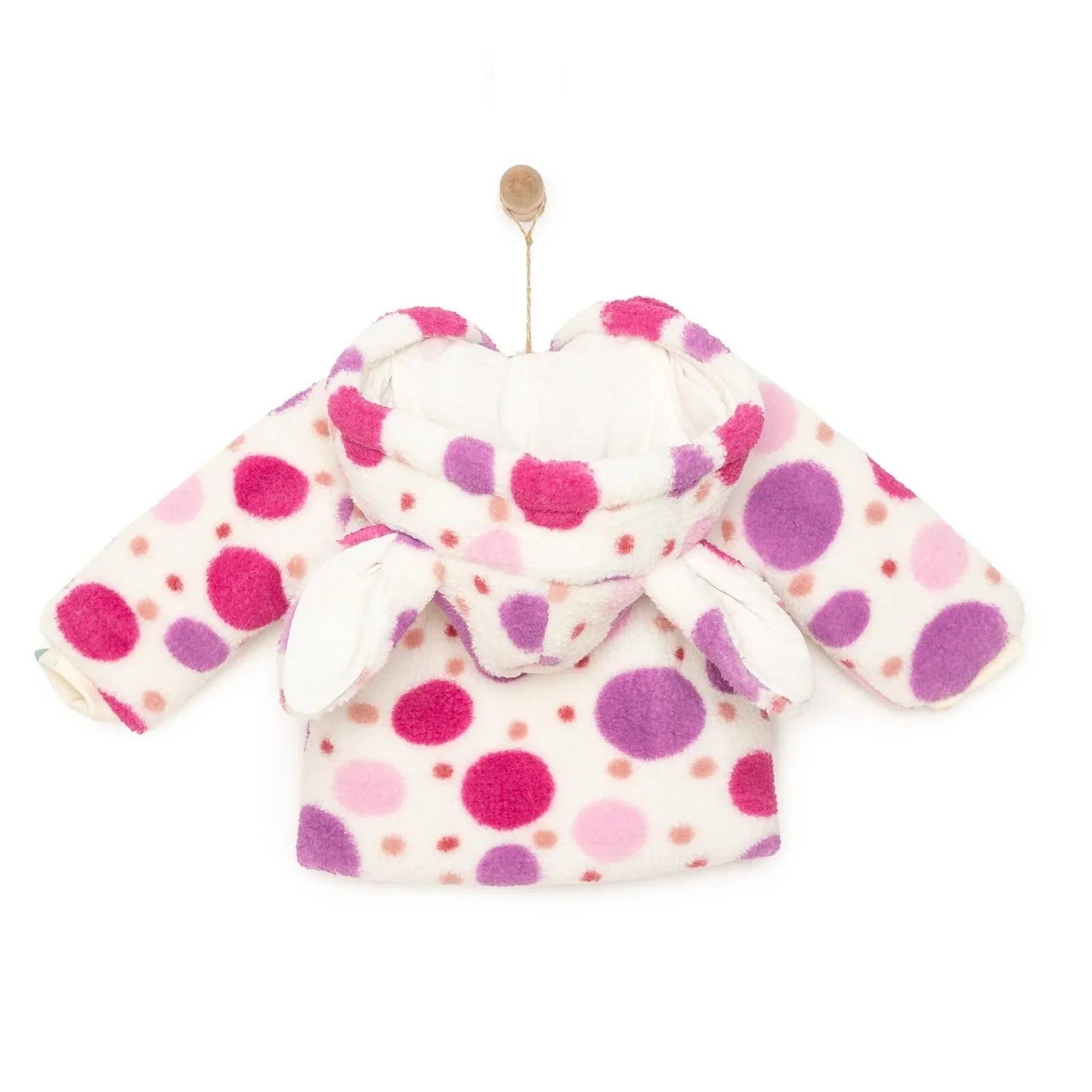 HelloBaby Basic Girl 3D Ears Welsoft Jacket - Rose - mezetto ebebek ebebek