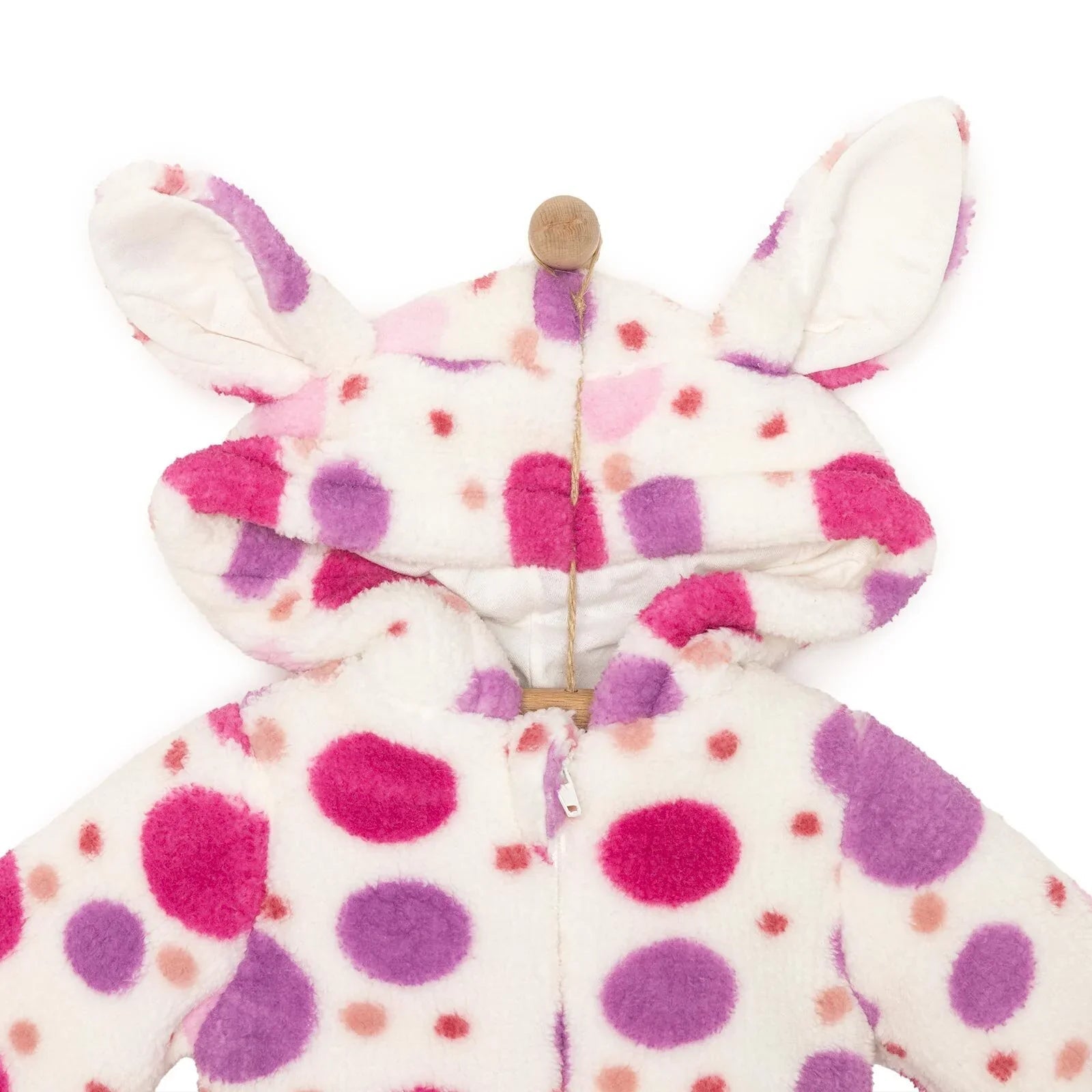 HelloBaby Basic Girl 3D Ears Welsoft Jacket - Rose - mezetto ebebek ebebek