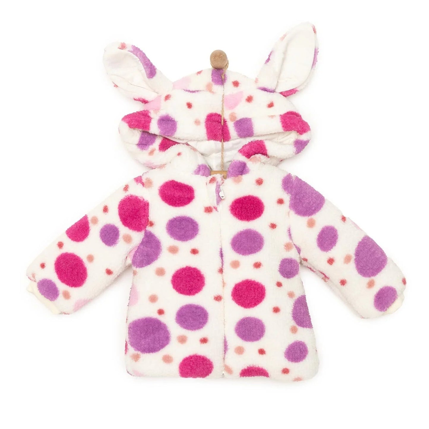 HelloBaby Basic Girl 3D Ears Welsoft Jacket - Rose - mezetto ebebek ebebek