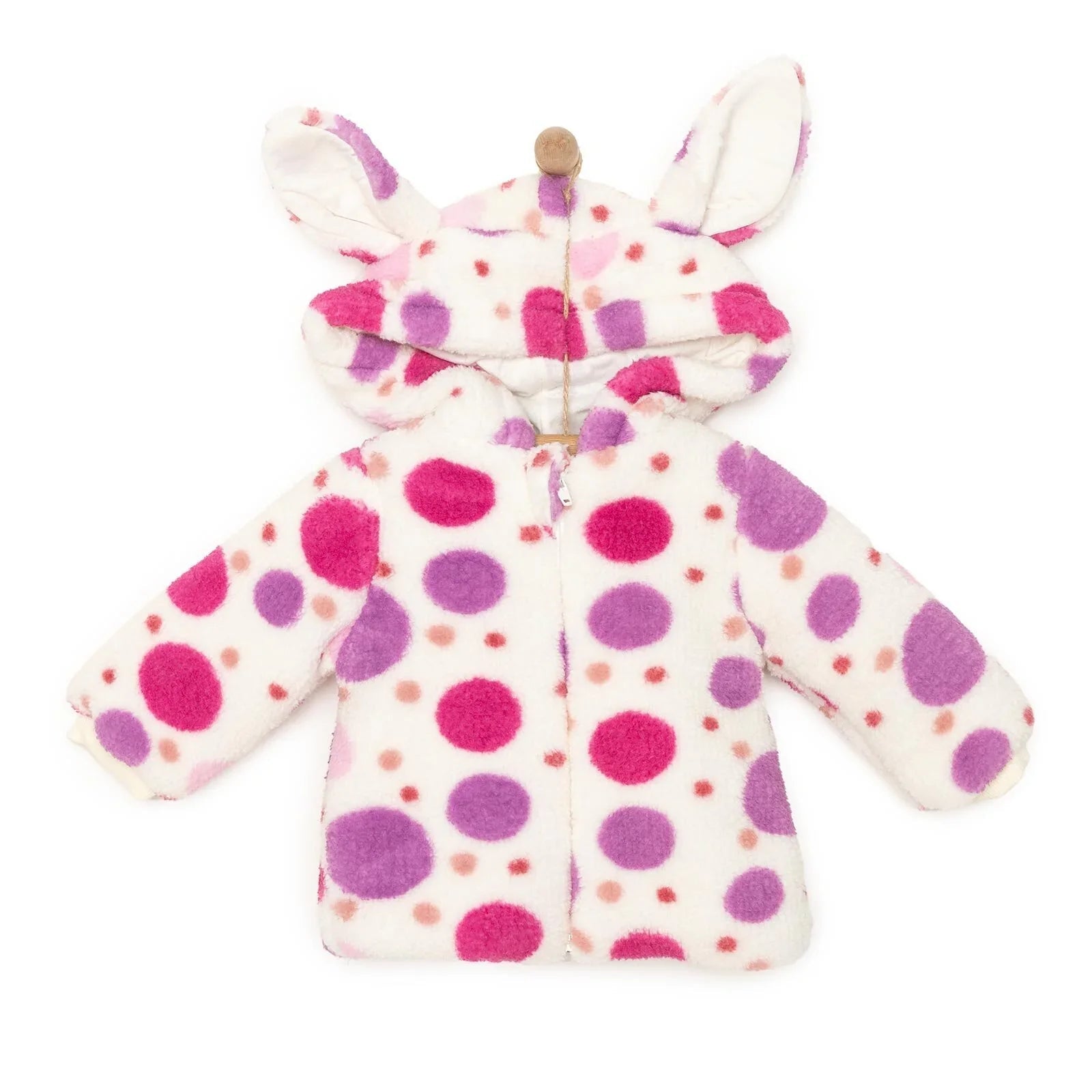 HelloBaby Basic Girl 3D Ears Welsoft Jacket - Rose - mezetto ebebek ebebek