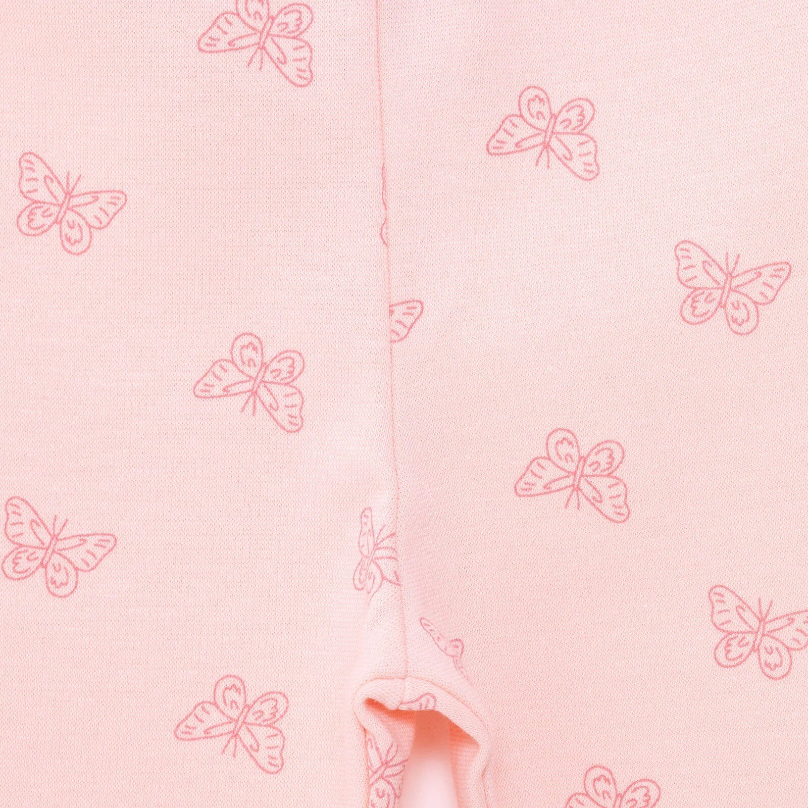 HelloBaby Basic Girl Butterfly Patterns Leggings - Light Pink - mezetto ebebek ebebek