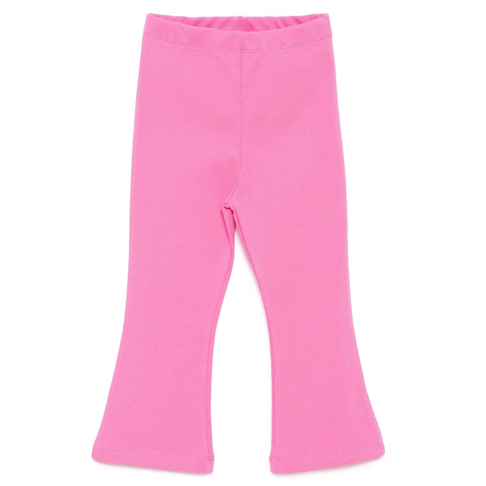 HelloBaby Basic Girl Flare Leggings - Dark Pink - mezetto ebebek ebebek