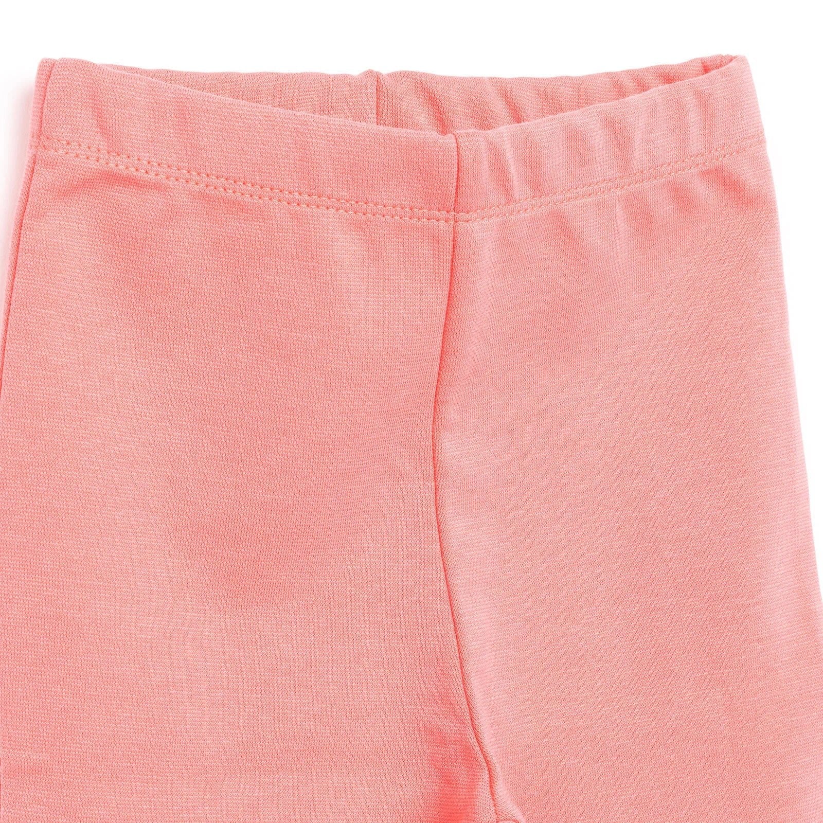 HelloBaby Basic Girl Flare Leggings - Pink - mezetto ebebek ebebek