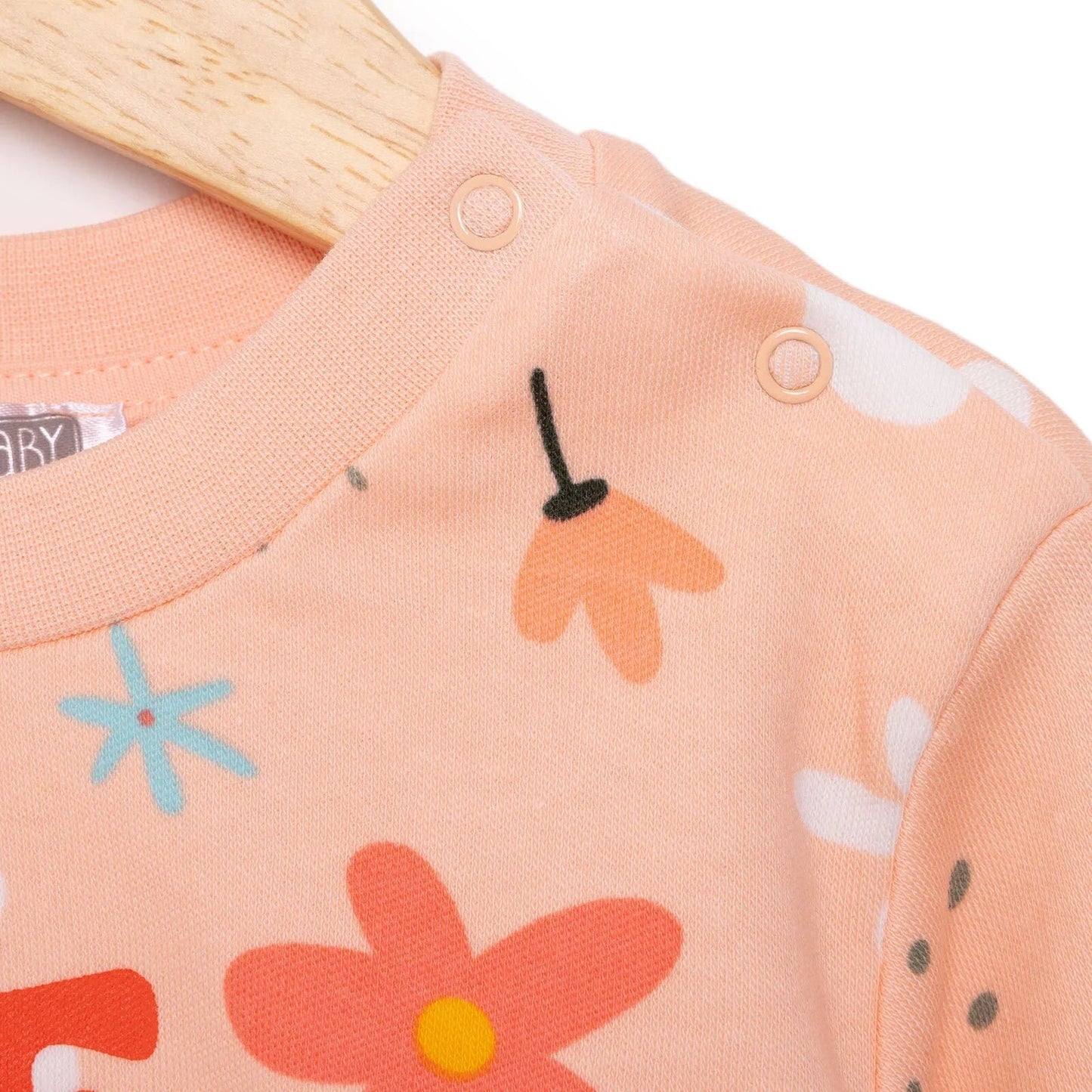HelloBaby Basic Girl Flower Printed Jogging Set - mezetto ebebek ebebek