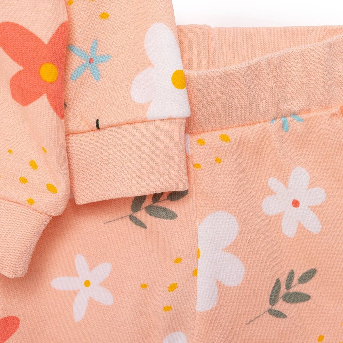 HelloBaby Basic Girl Flower Printed Jogging Set - mezetto ebebek ebebek
