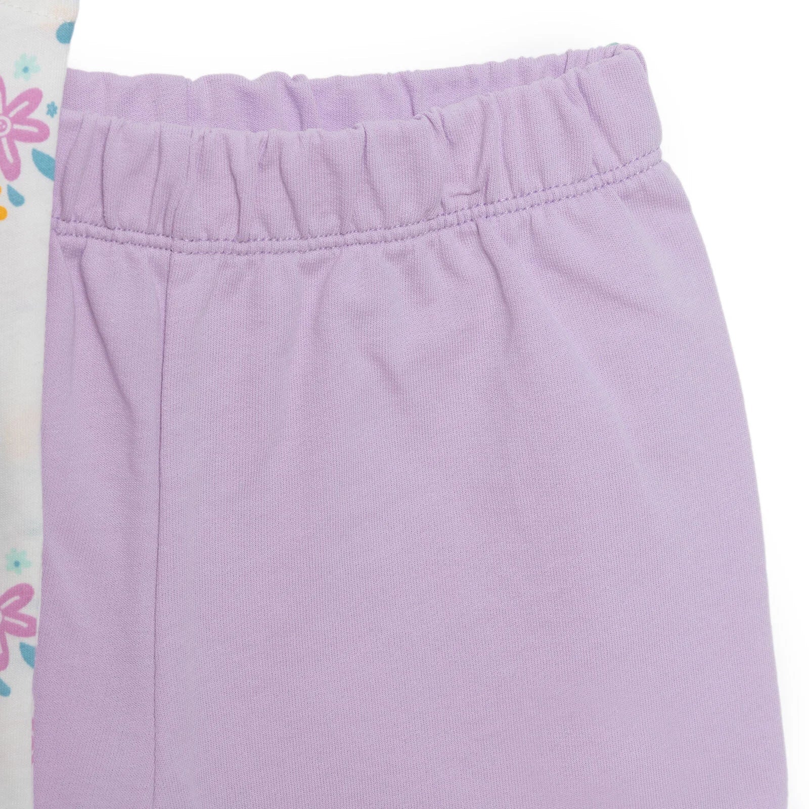 HelloBaby Basic Girl Flowers Patterned T-shirt & Short - Patterned - mezetto ebebek ebebek