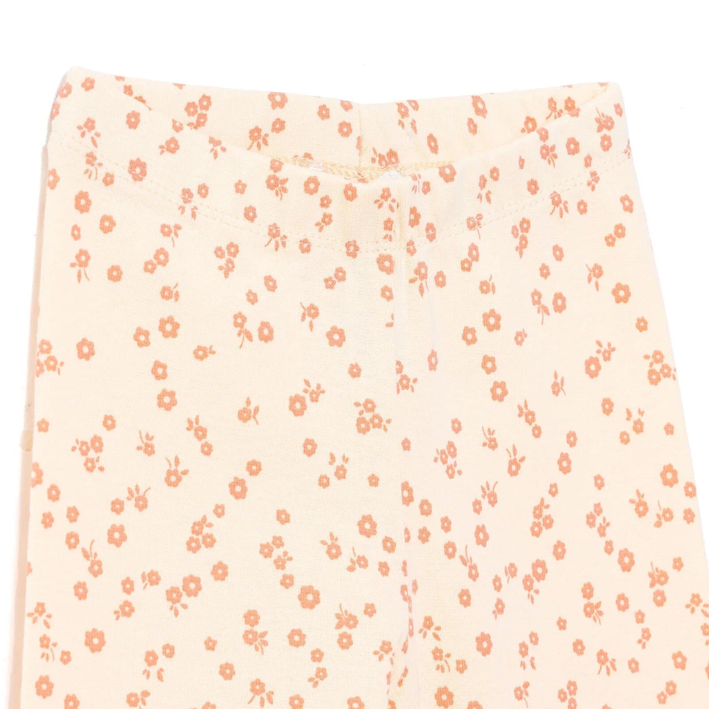 HelloBaby Basic Girl Flowers Patterns Leggings - Light Yellow - mezetto ebebek ebebek