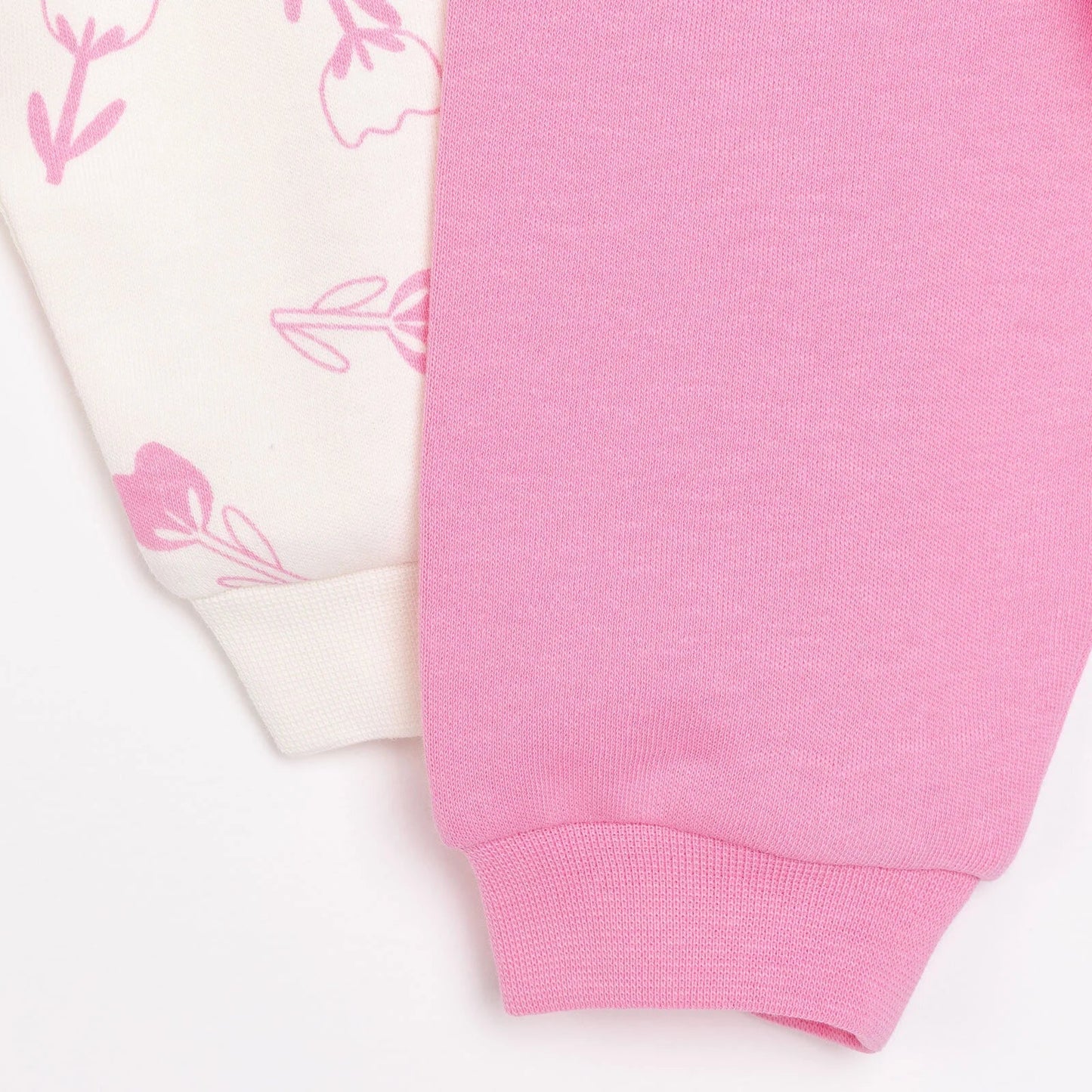 HelloBaby Basic Girl Joggers 2 pcs - Fuchsia - mezetto ebebek ebebek