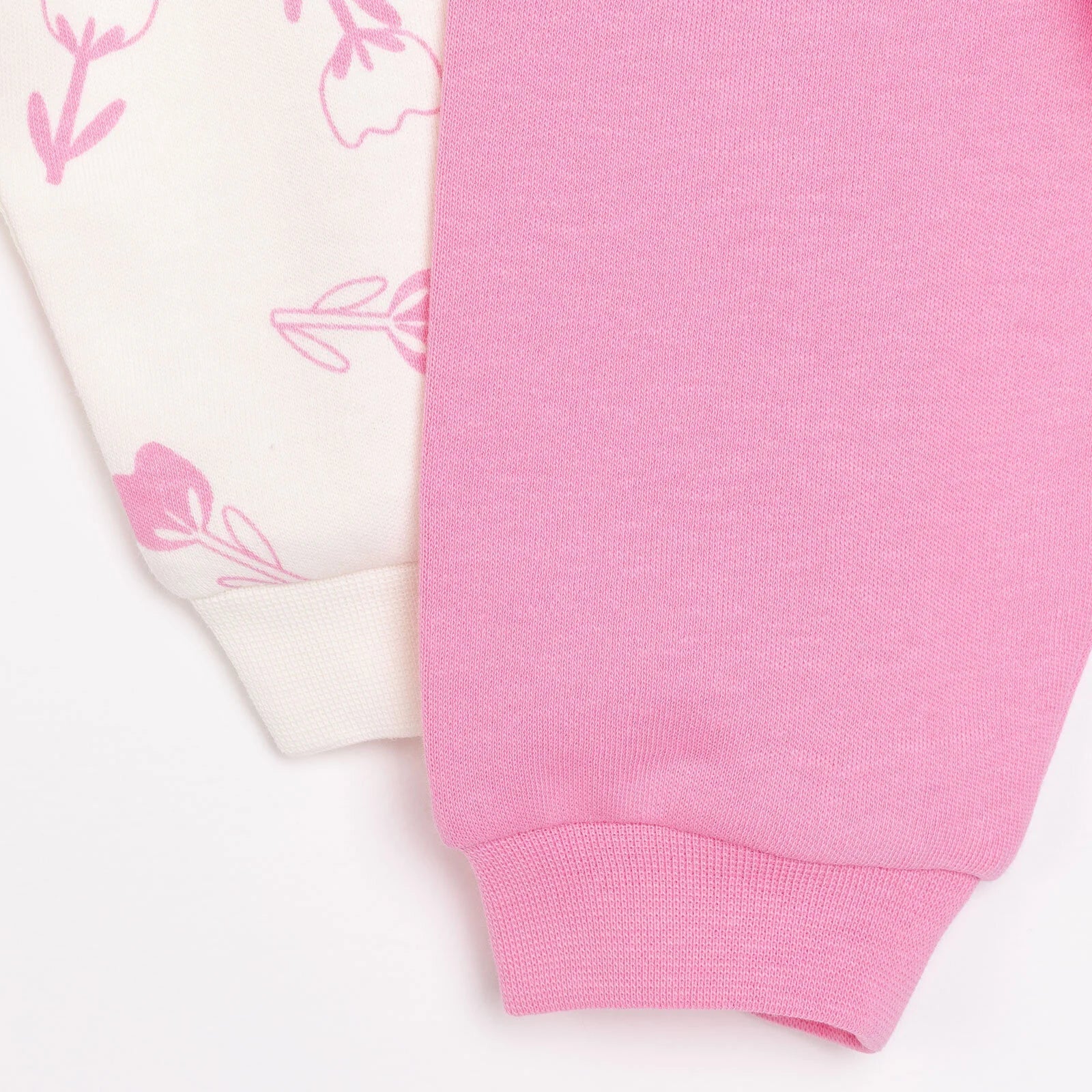 HelloBaby Basic Girl Joggers 2 pcs - Fuchsia - mezetto ebebek ebebek