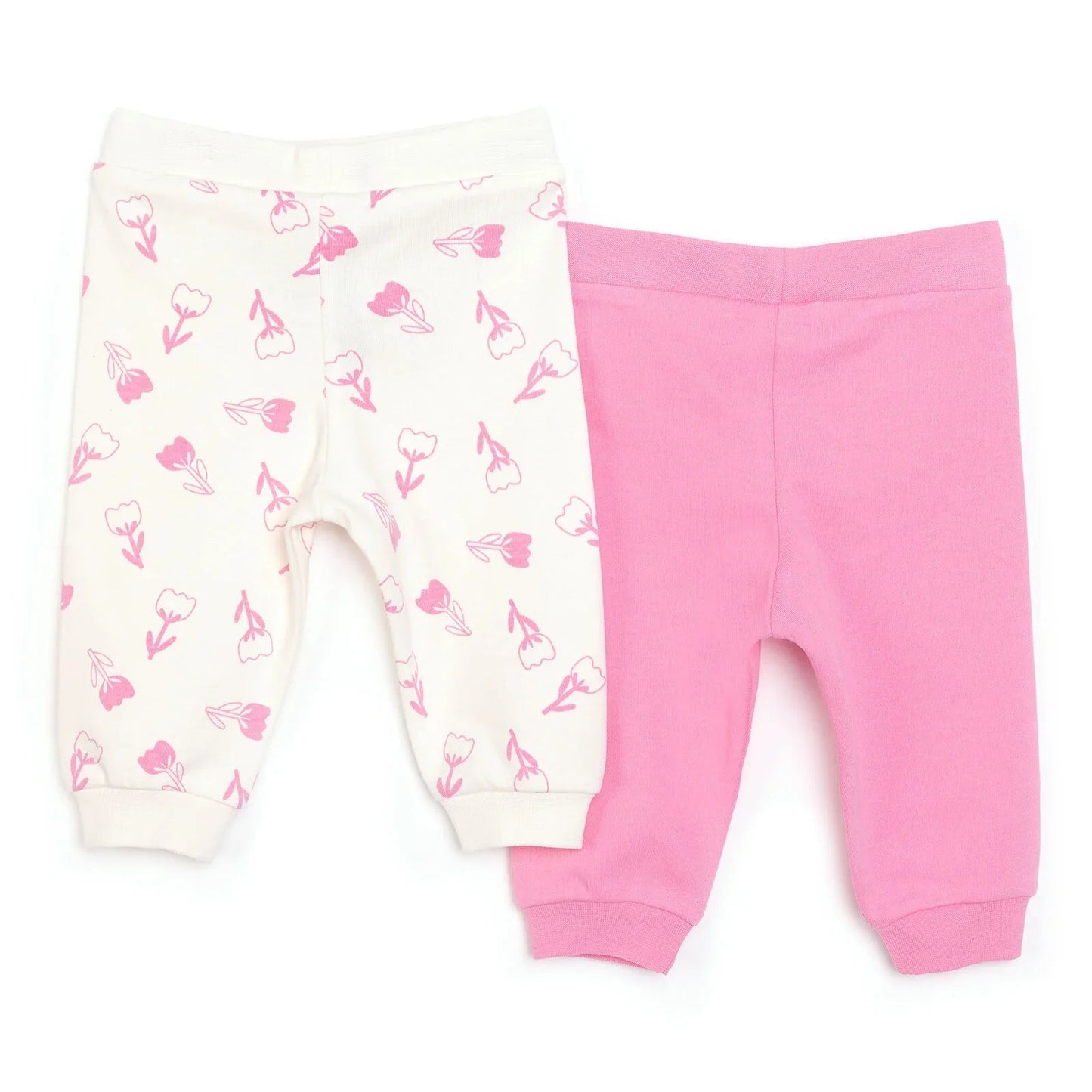 HelloBaby Basic Girl Joggers 2 pcs - Fuchsia - mezetto ebebek ebebek