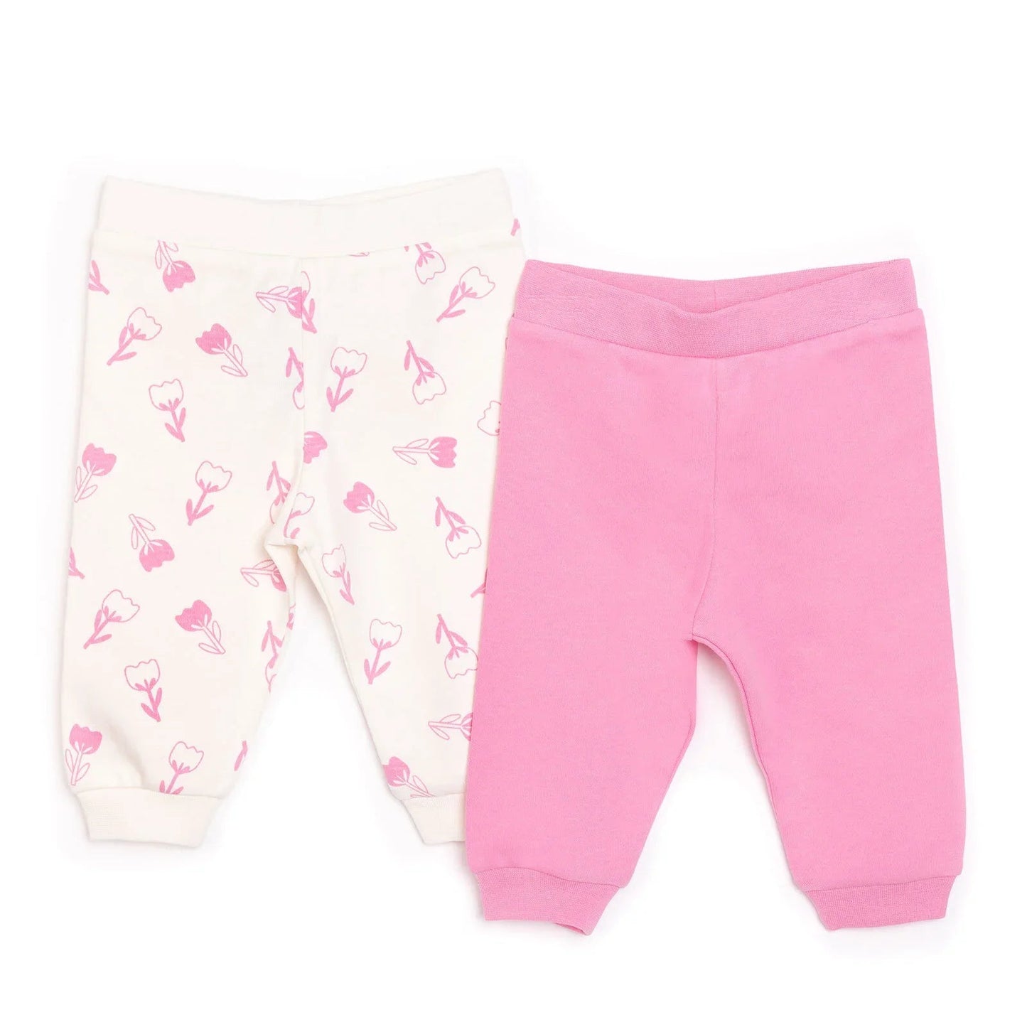 HelloBaby Basic Girl Joggers 2 pcs - Fuchsia - mezetto ebebek ebebek