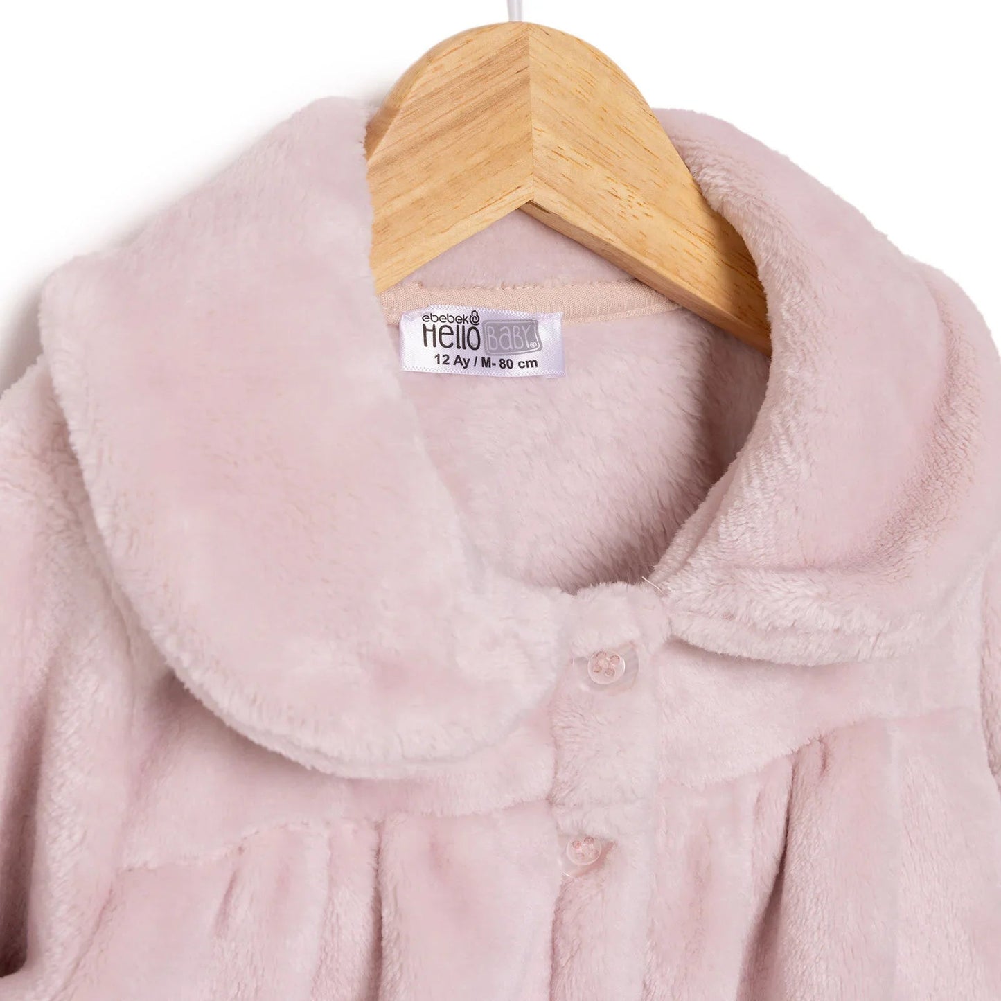 HelloBaby Basic Girl Welsoft Cardigan - Powder - mezetto ebebek ebebek