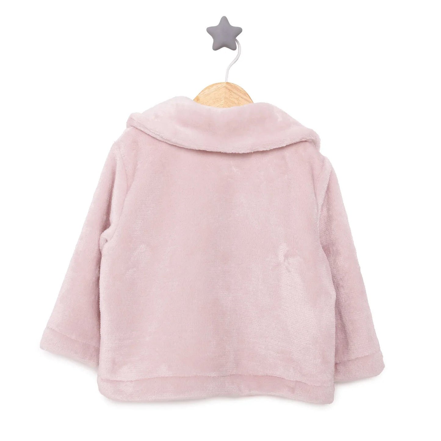 HelloBaby Basic Girl Welsoft Cardigan - Powder - mezetto ebebek ebebek