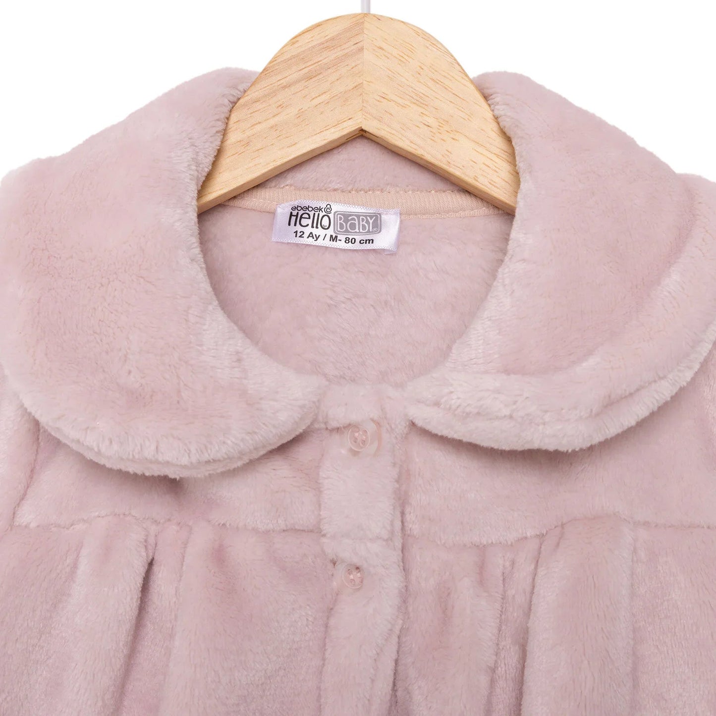 HelloBaby Basic Girl Welsoft Cardigan - Powder - mezetto ebebek ebebek
