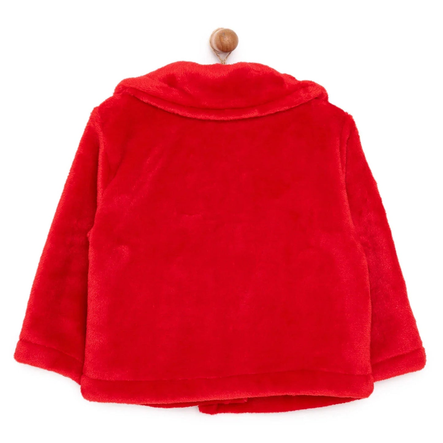 HelloBaby Basic Girl Welsoft Cardigan - Red - mezetto ebebek ebebek