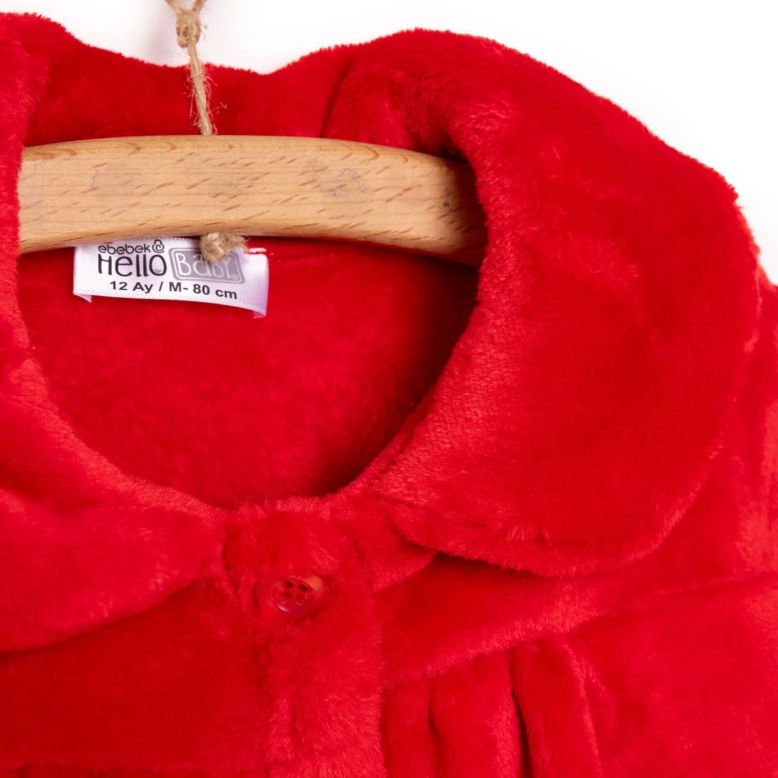 HelloBaby Basic Girl Welsoft Cardigan - Red - mezetto ebebek ebebek