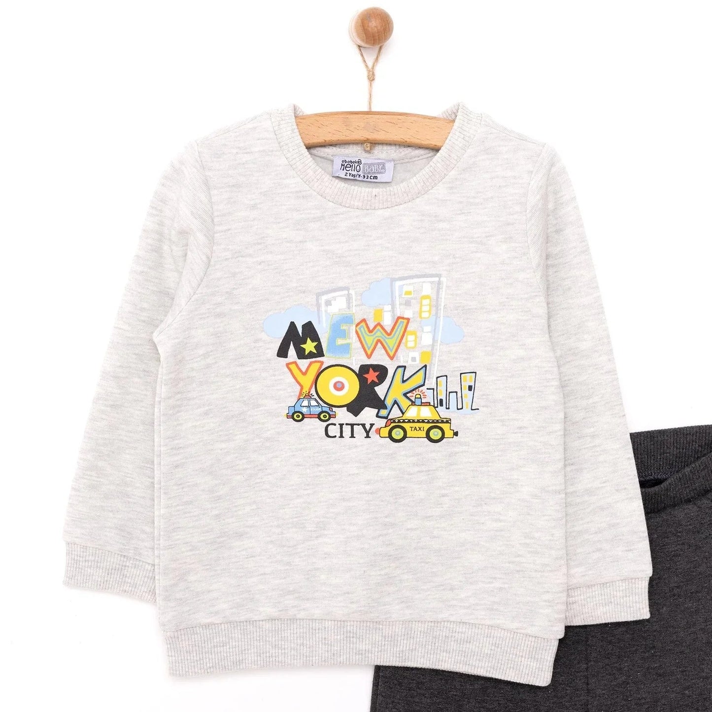 HelloBaby Basic Joggers - Anthracite melange - mezetto ebebek ebebek