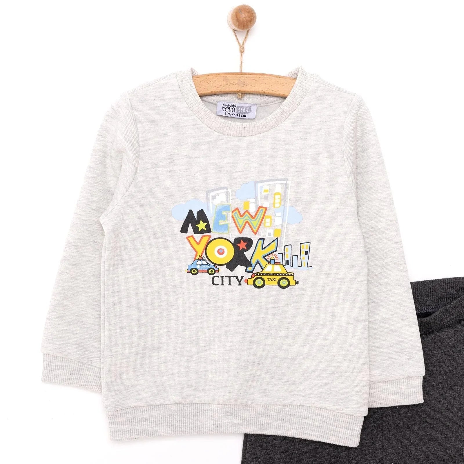 HelloBaby Basic Joggers - Anthracite melange - mezetto ebebek ebebek
