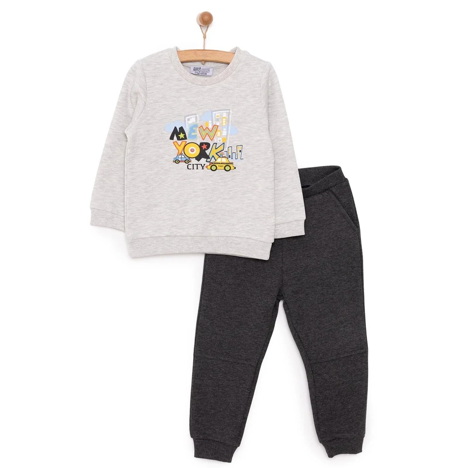 HelloBaby Basic Joggers - Anthracite melange - mezetto ebebek ebebek