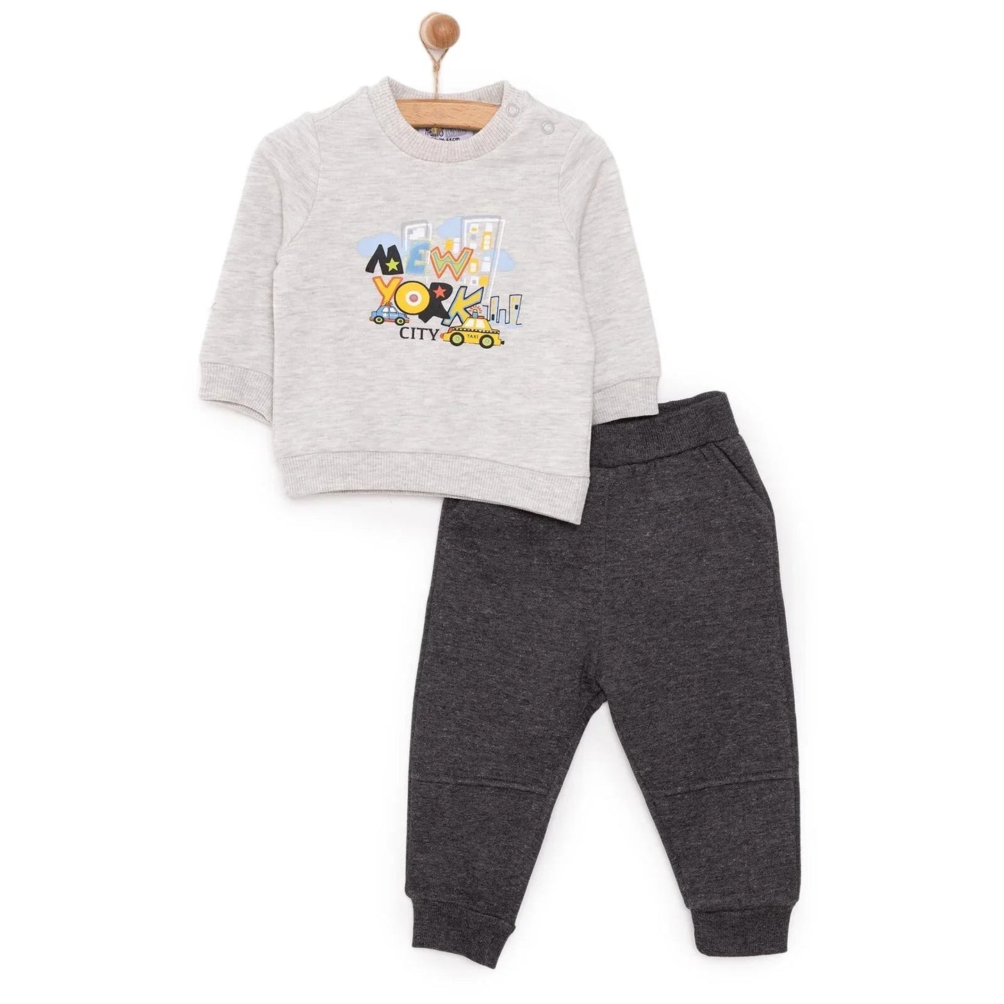 HelloBaby Basic Joggers - Anthracite melange - mezetto ebebek ebebek