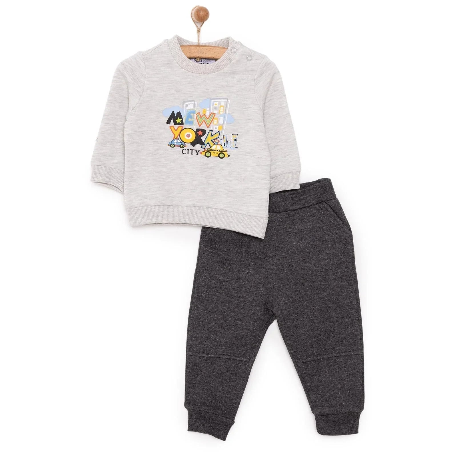 HelloBaby Basic Joggers - Anthracite melange - mezetto ebebek ebebek