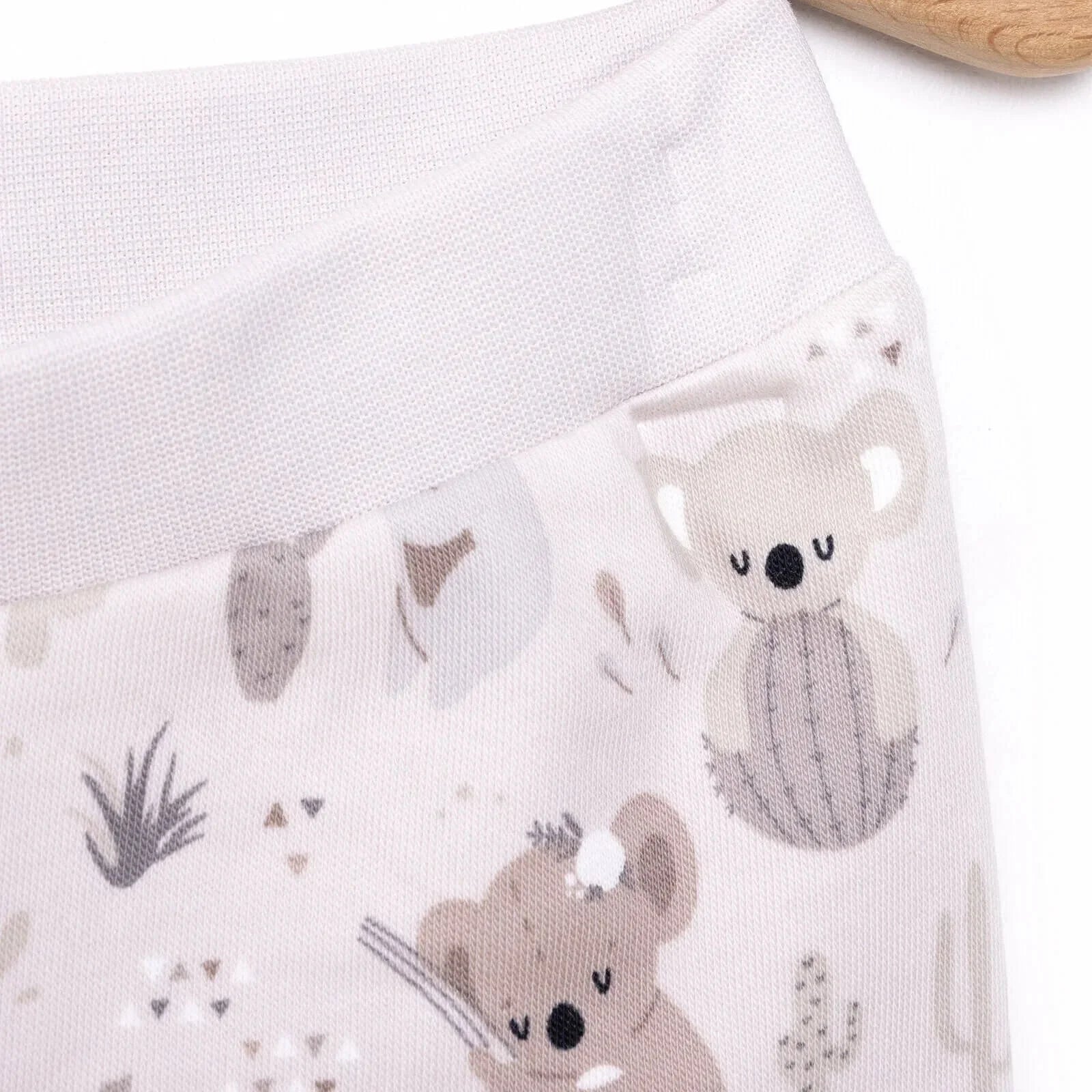 HelloBaby Basic Koala Pattern Booties 2 pcs - Anthracite - mezetto ebebek ebebek
