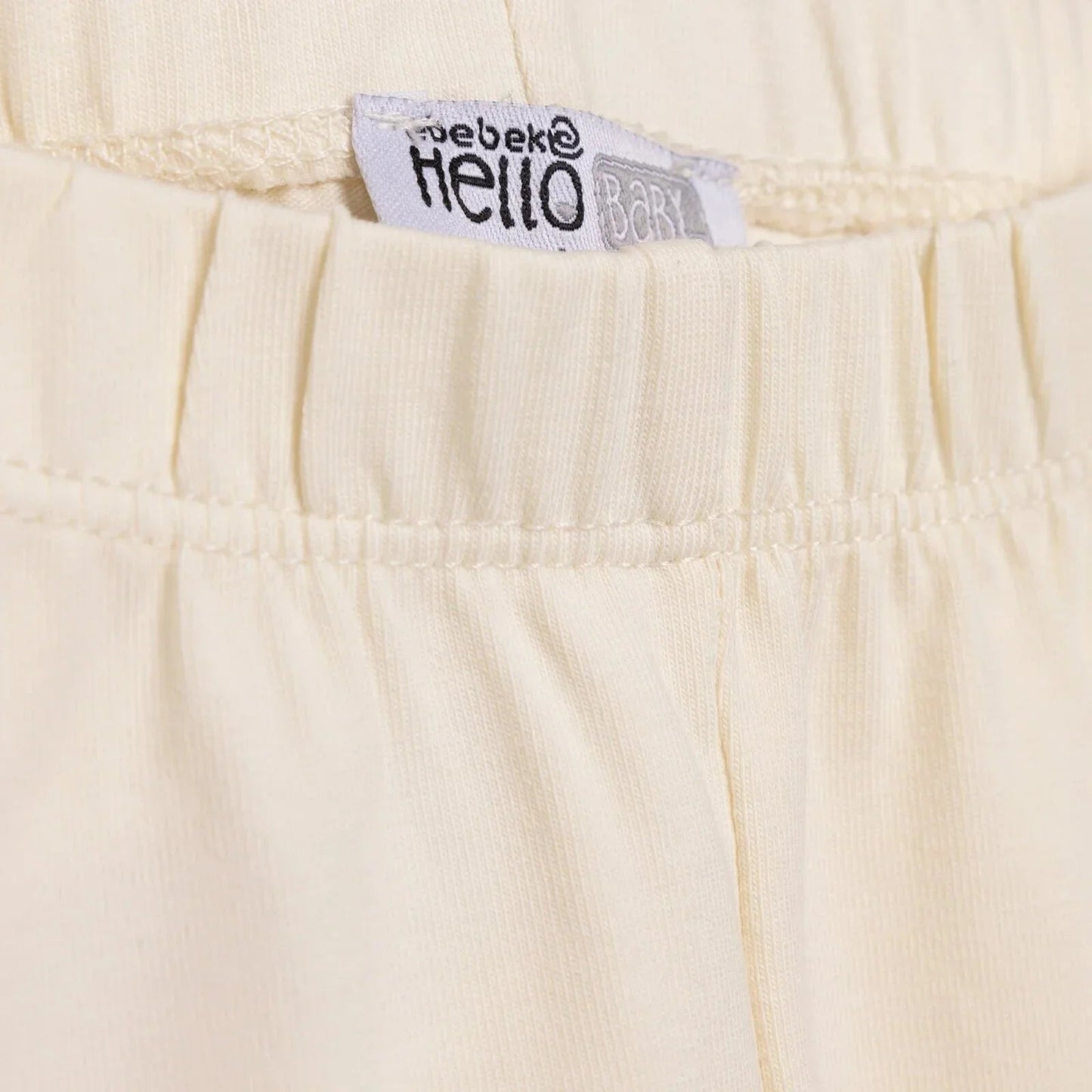 HelloBaby Basıc Leggings - Ecru - mezetto ebebek ebebek