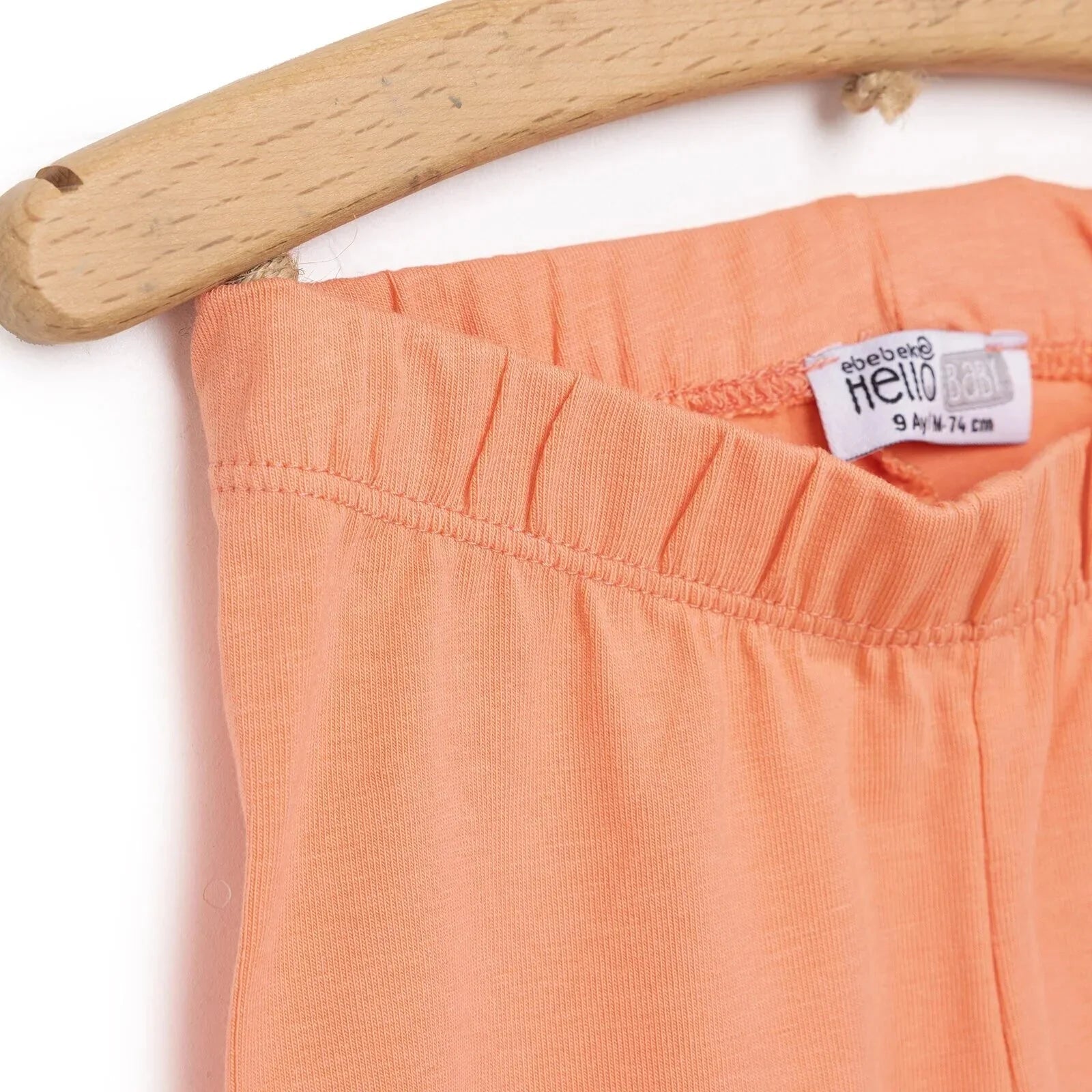 HelloBaby Basıc Leggings - Salmon - mezetto ebebek ebebek