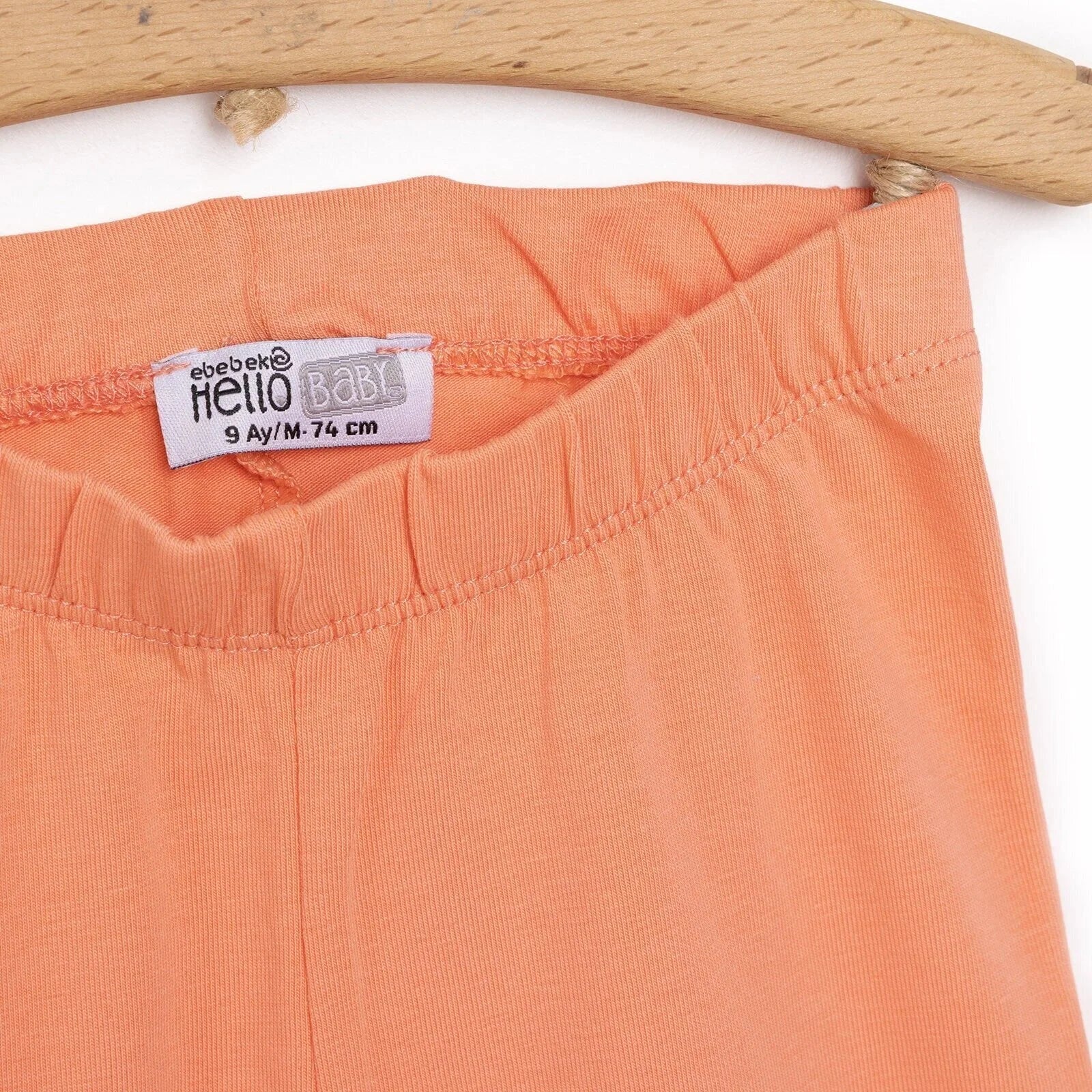 HelloBaby Basıc Leggings - Salmon - mezetto ebebek ebebek