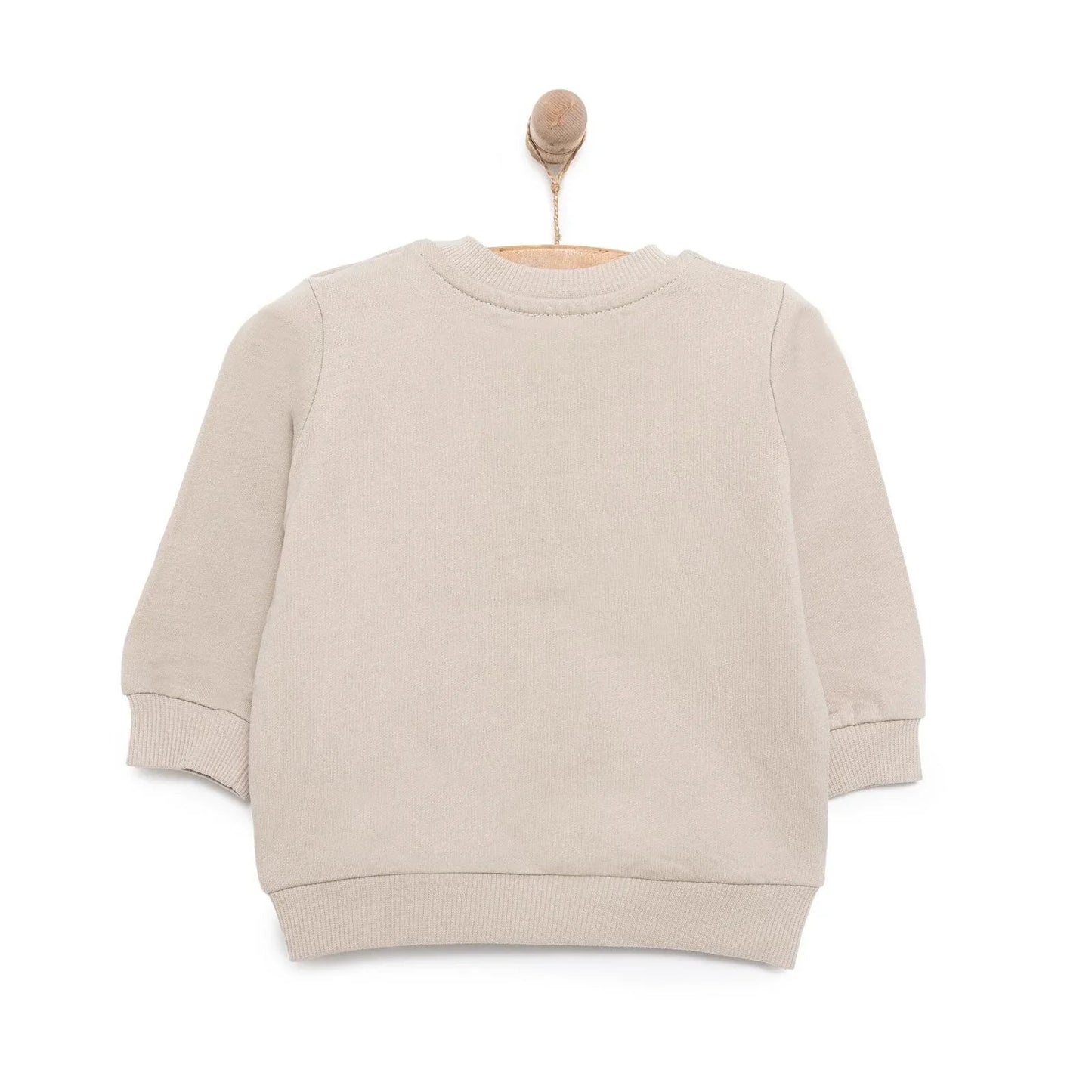 HelloBaby Basic Lion Sweatshirt - Mink - mezetto ebebek ebebek