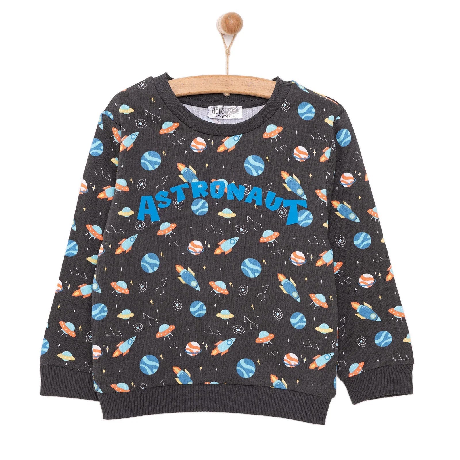 HelloBaby Basic Low Raised Animals Printed Sweatshirt - mezetto ebebek ebebek