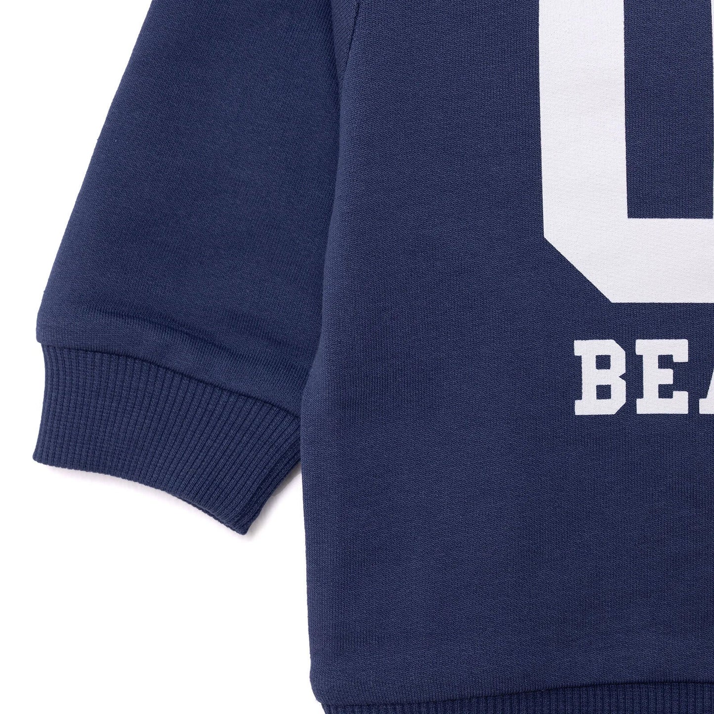 HelloBaby Basic Low Raised Lion Printed Sweatshirt - Navy Blue - mezetto ebebek ebebek