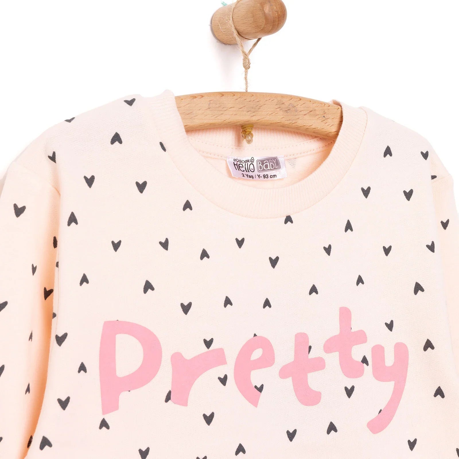 HelloBaby Basic Low Raised Lion Printed Sweatshirt - Printed - mezetto ebebek ebebek
