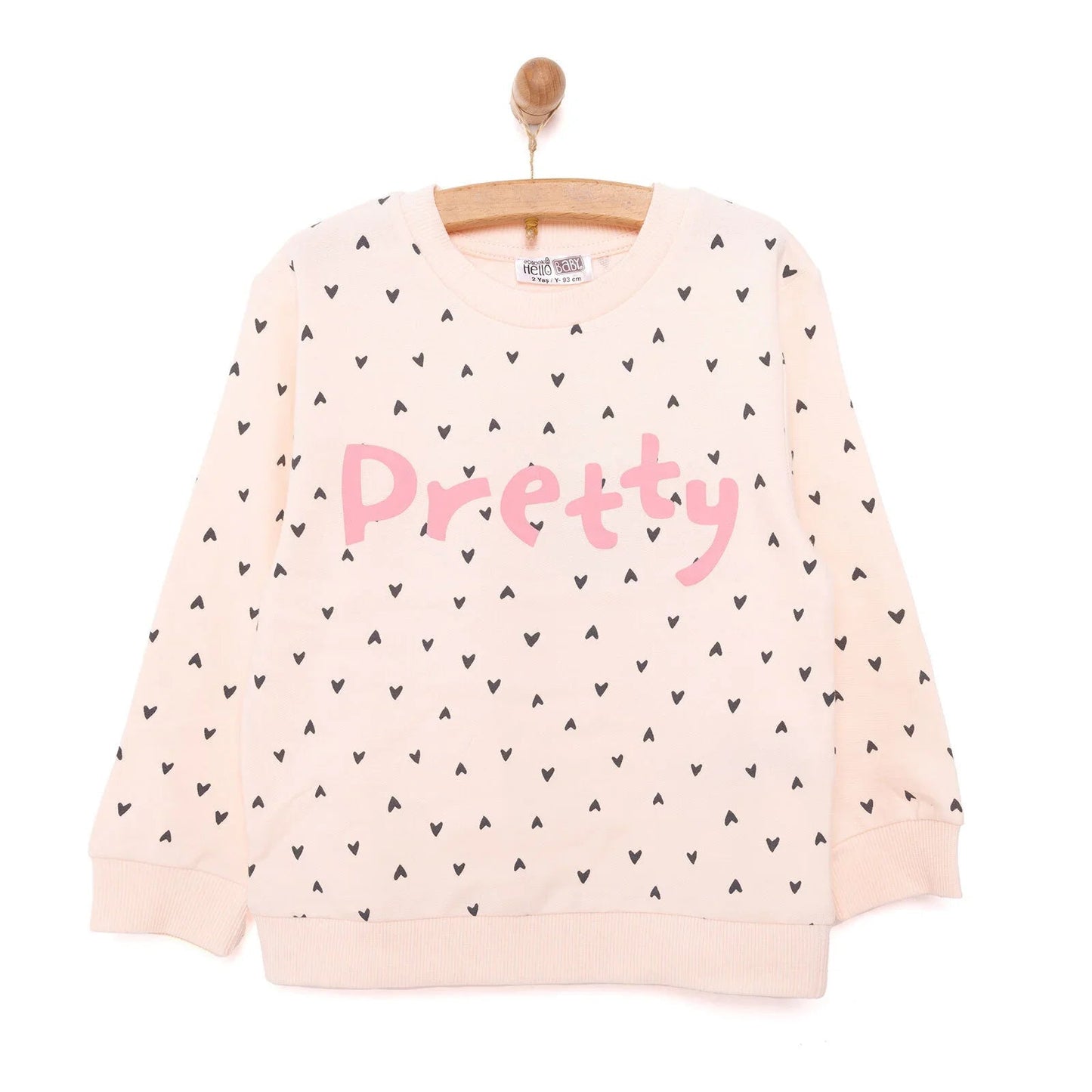HelloBaby Basic Low Raised Lion Printed Sweatshirt - Printed - mezetto ebebek ebebek