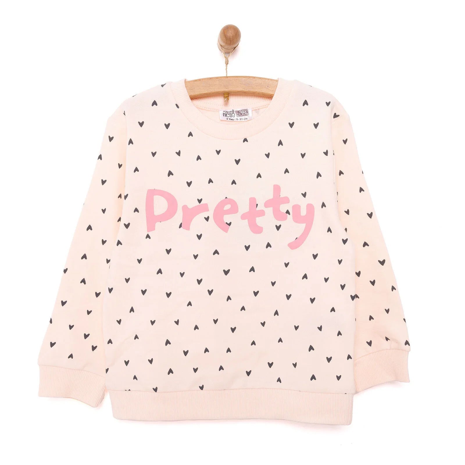 HelloBaby Basic Low Raised Lion Printed Sweatshirt - Printed - mezetto ebebek ebebek