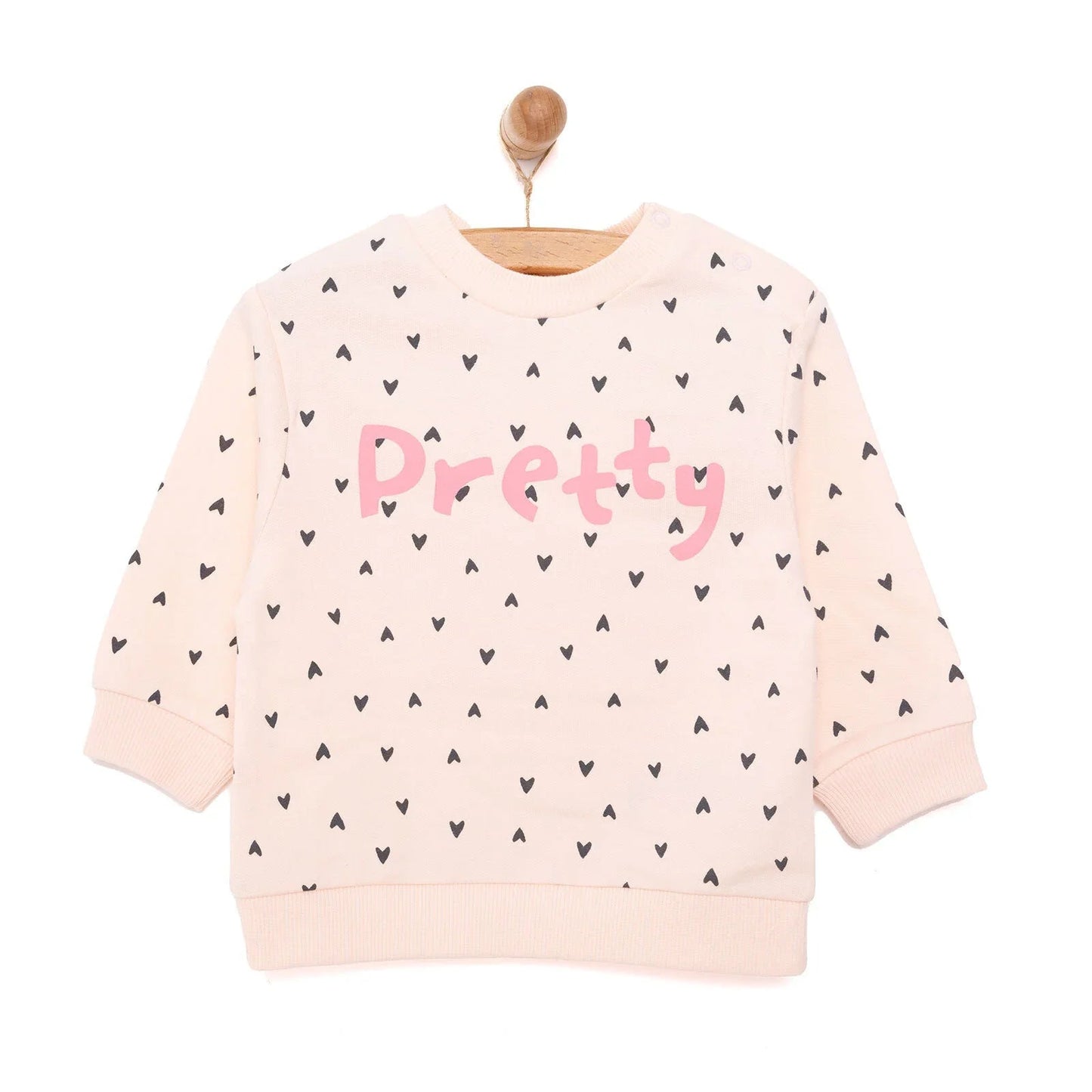 HelloBaby Basic Low Raised Lion Printed Sweatshirt - Printed - mezetto ebebek ebebek