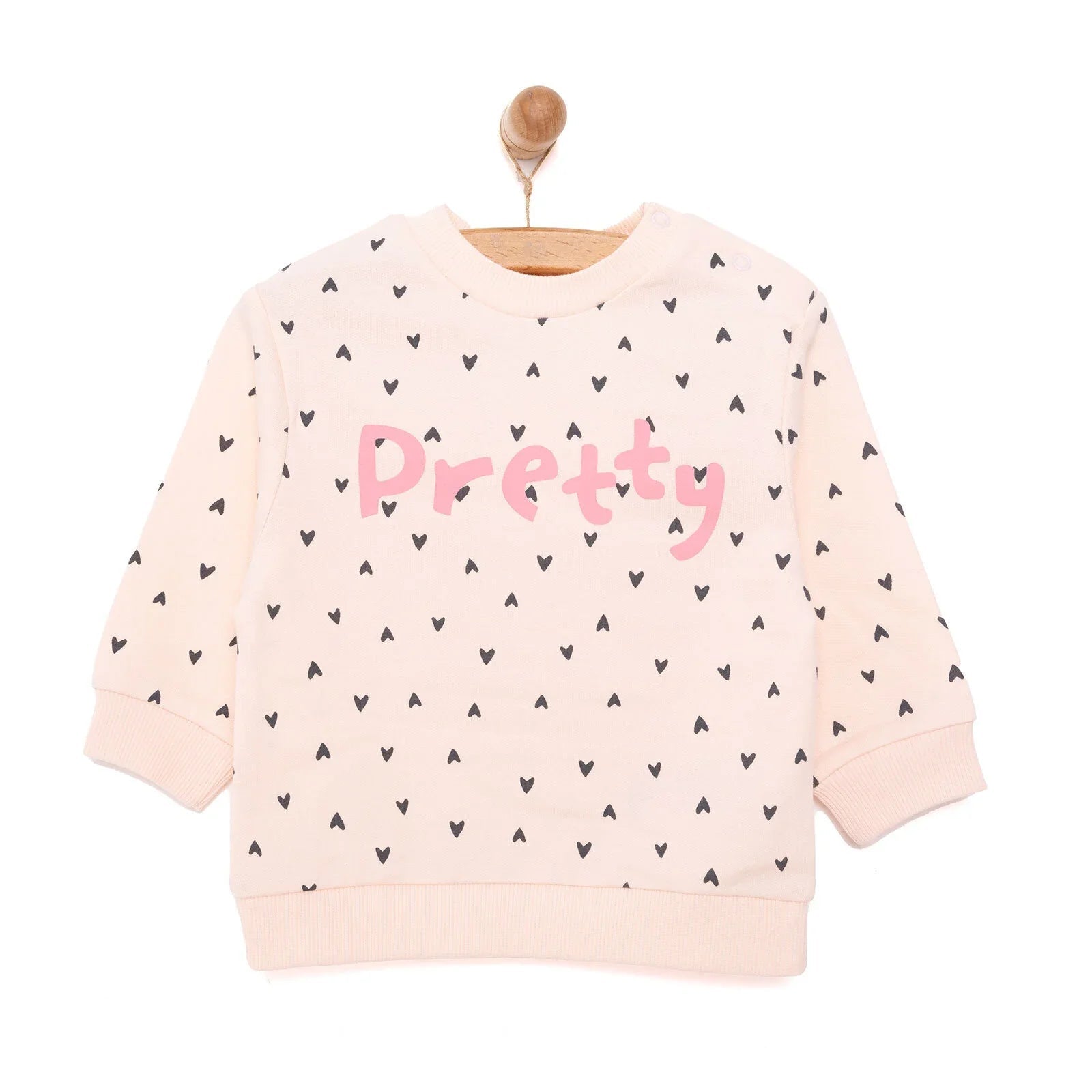 HelloBaby Basic Low Raised Lion Printed Sweatshirt - Printed - mezetto ebebek ebebek
