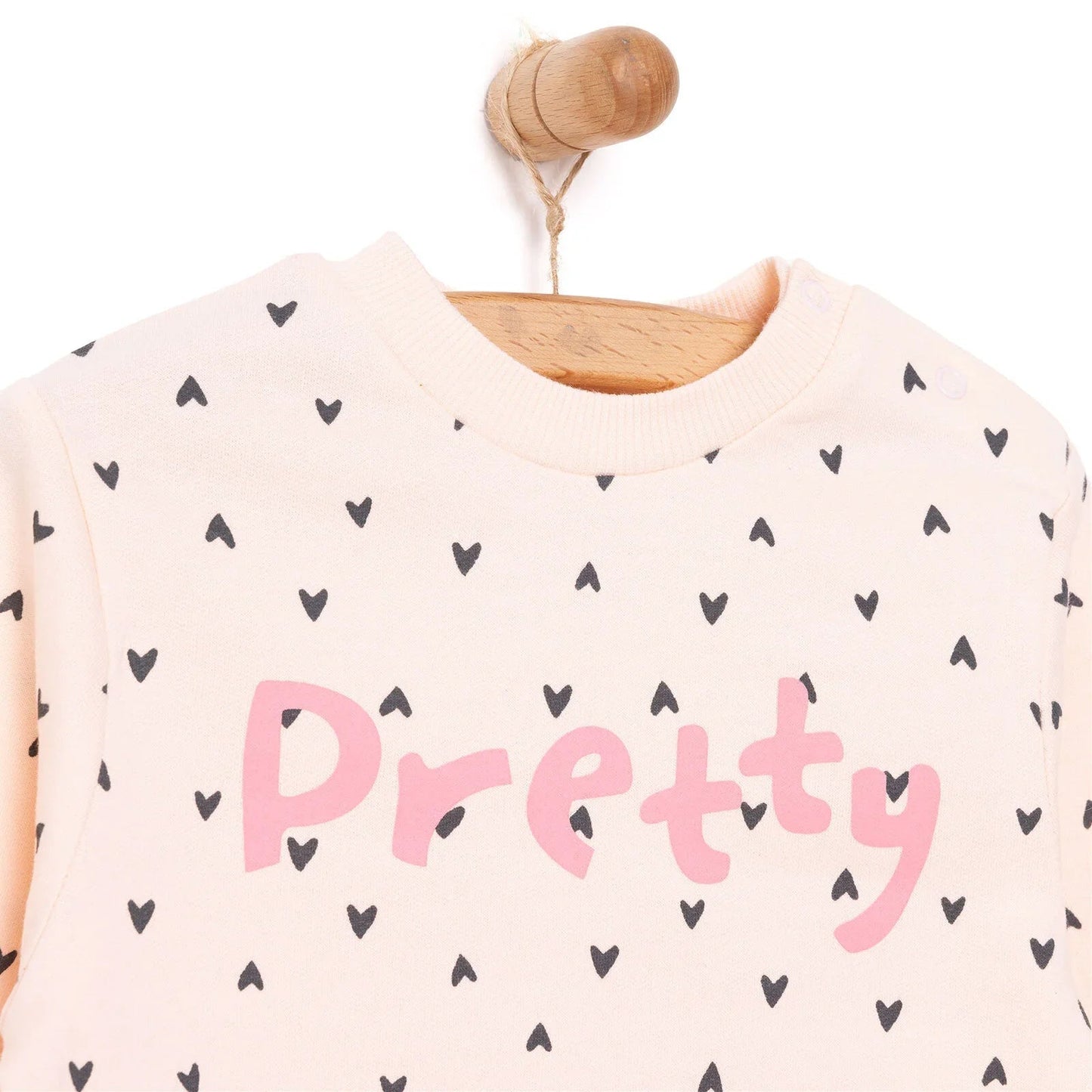 HelloBaby Basic Low Raised Lion Printed Sweatshirt - Printed - mezetto ebebek ebebek