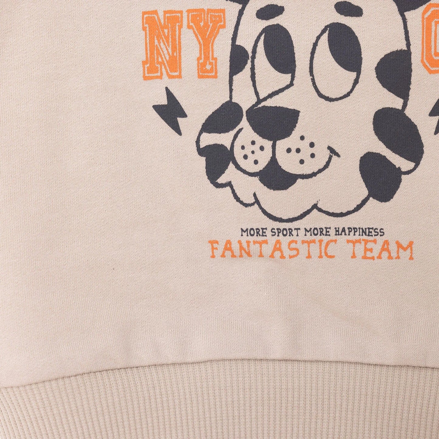 HelloBaby Basic Low Raised Tiger Crew Printed Sweatshirt - mezetto ebebek ebebek