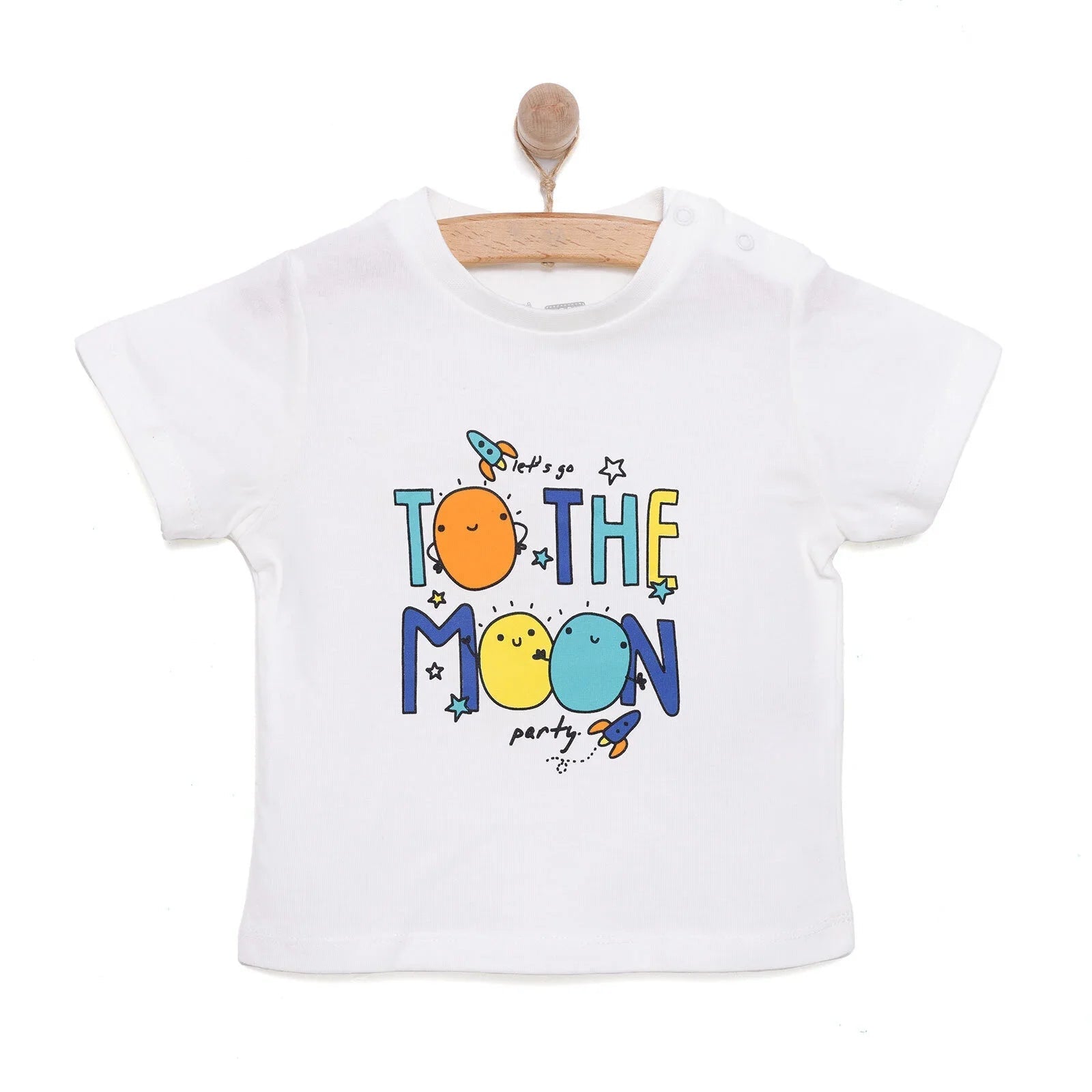 HelloBaby Basic T-shirt - Ecru - mezetto ebebek ebebek