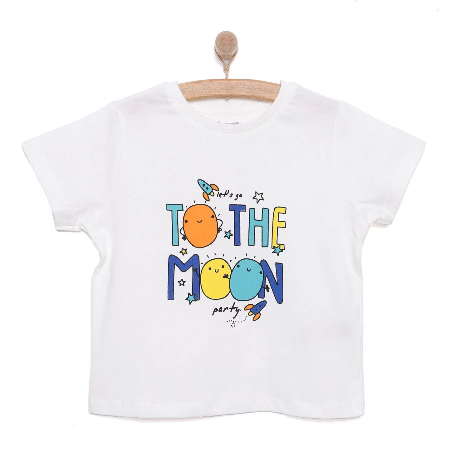 HelloBaby Basic T-shirt - Ecru - mezetto ebebek ebebek