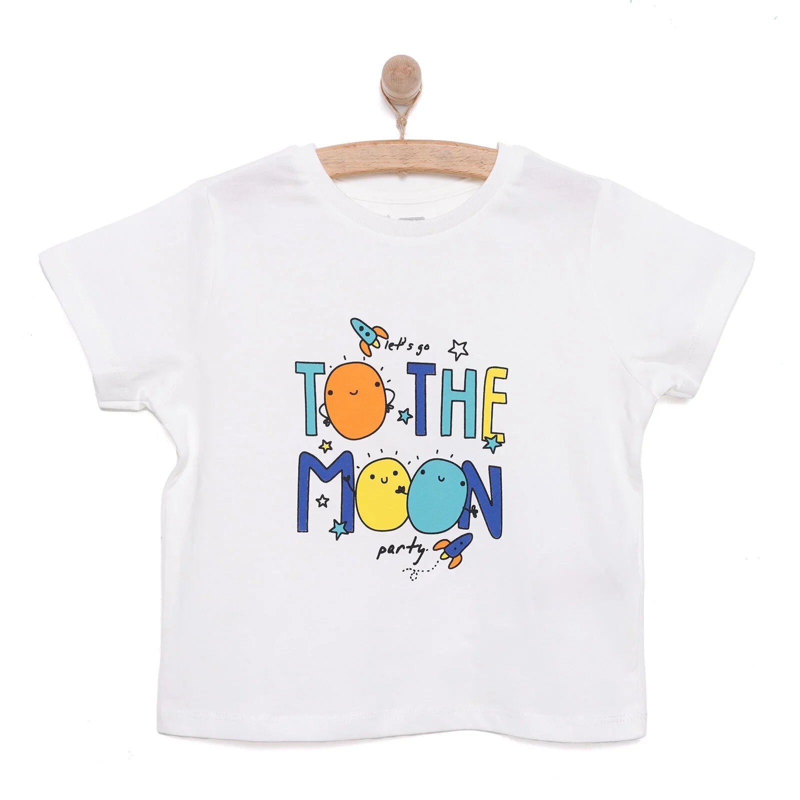HelloBaby Basic T-shirt - Ecru - mezetto ebebek ebebek